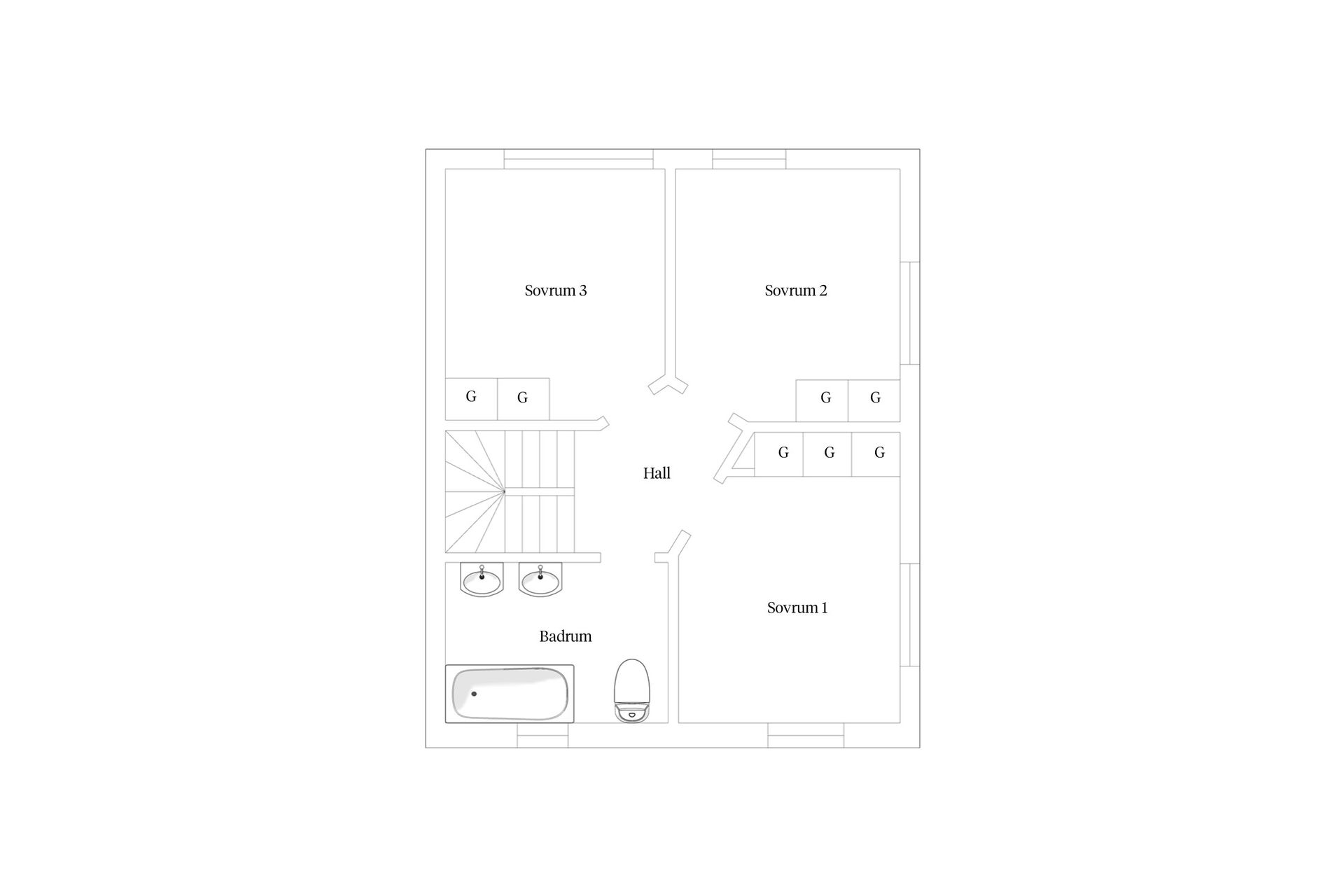 Radhus, Vassviksvägen 8B, Kummelnäs, Nacka
