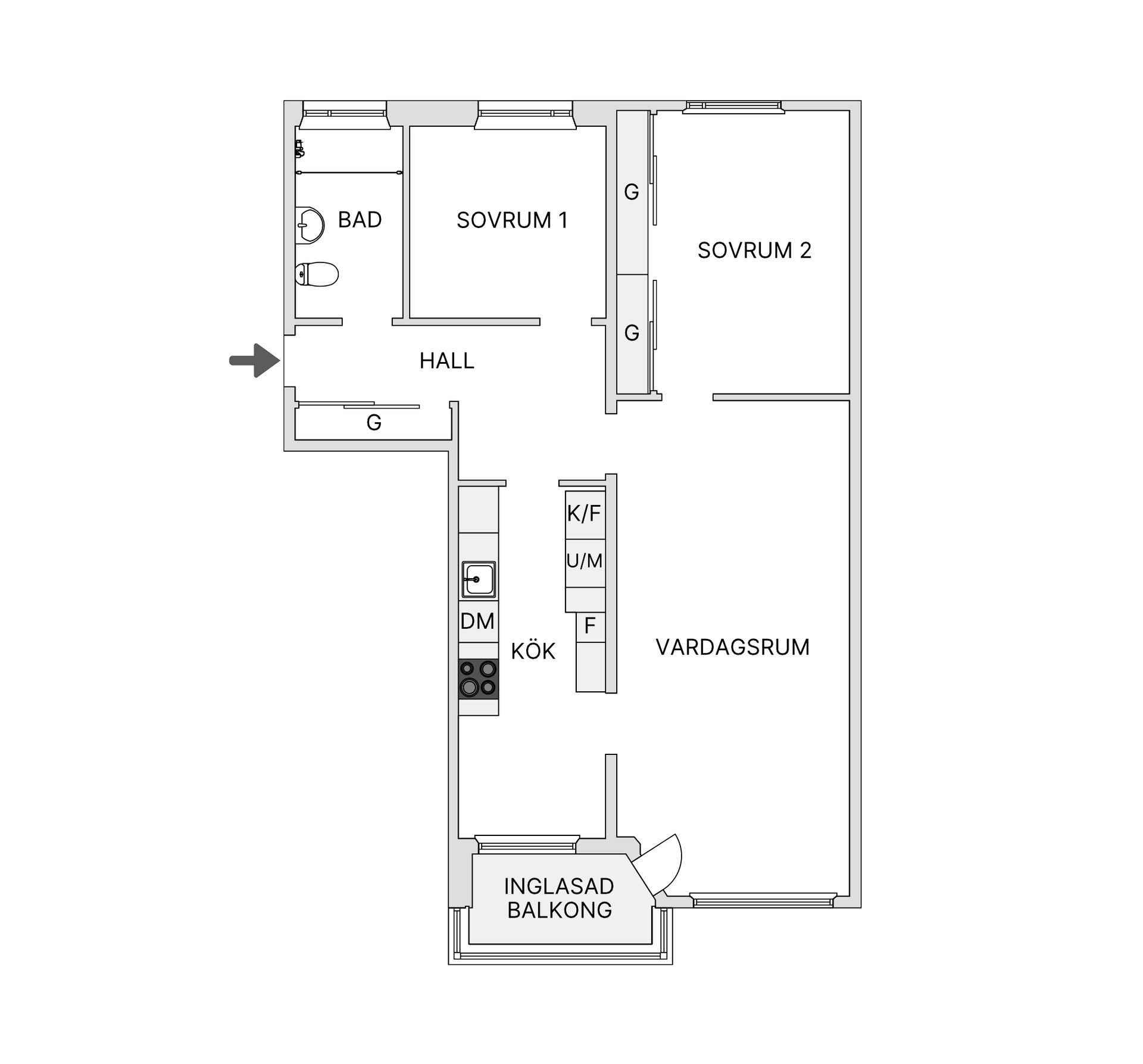 Bostadsrätt, Övre Hallegatan 46, Centrala Hisingen, Göteborg