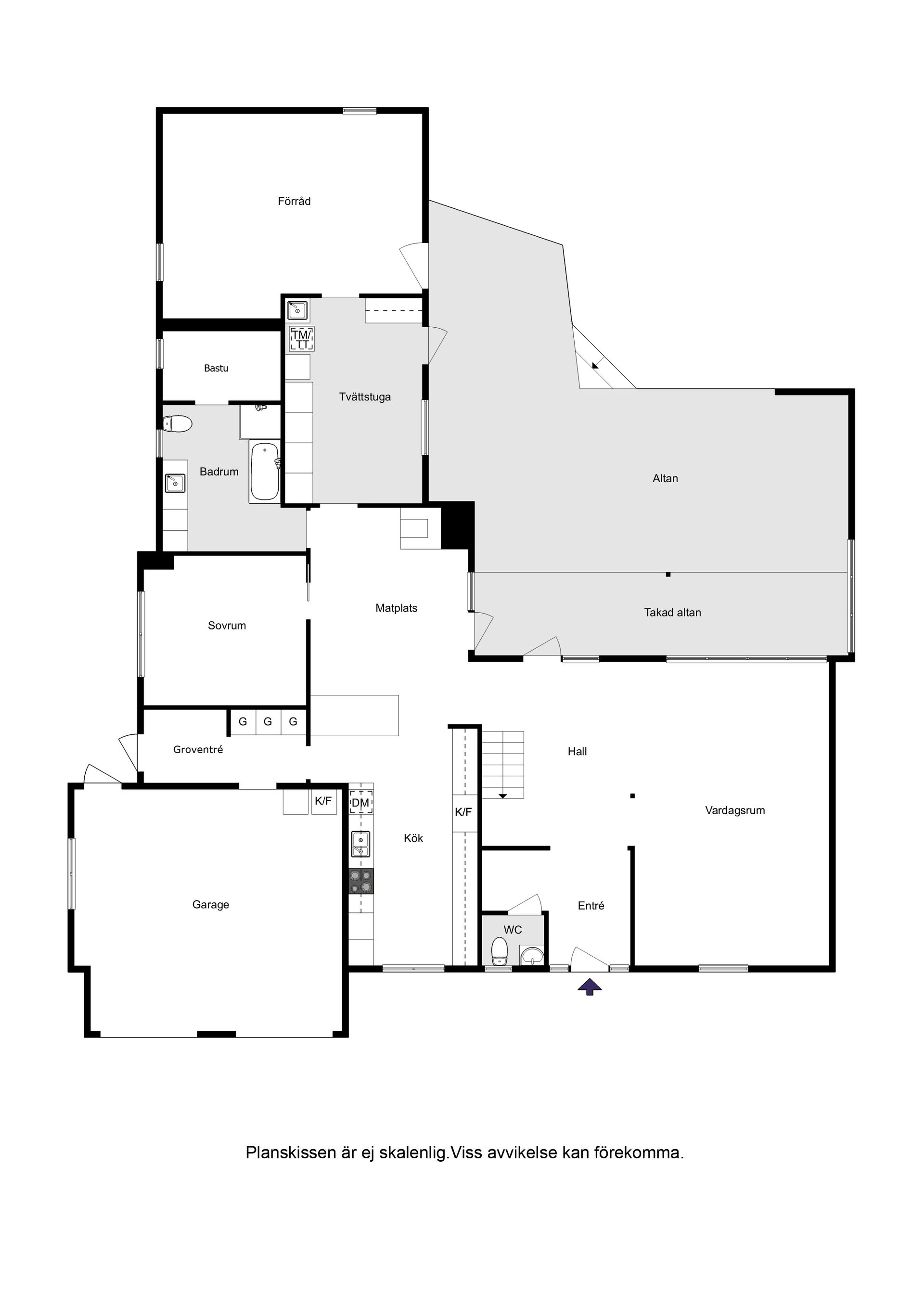 Villa, Kattegattsvägen 3, Frösakull, Halmstad