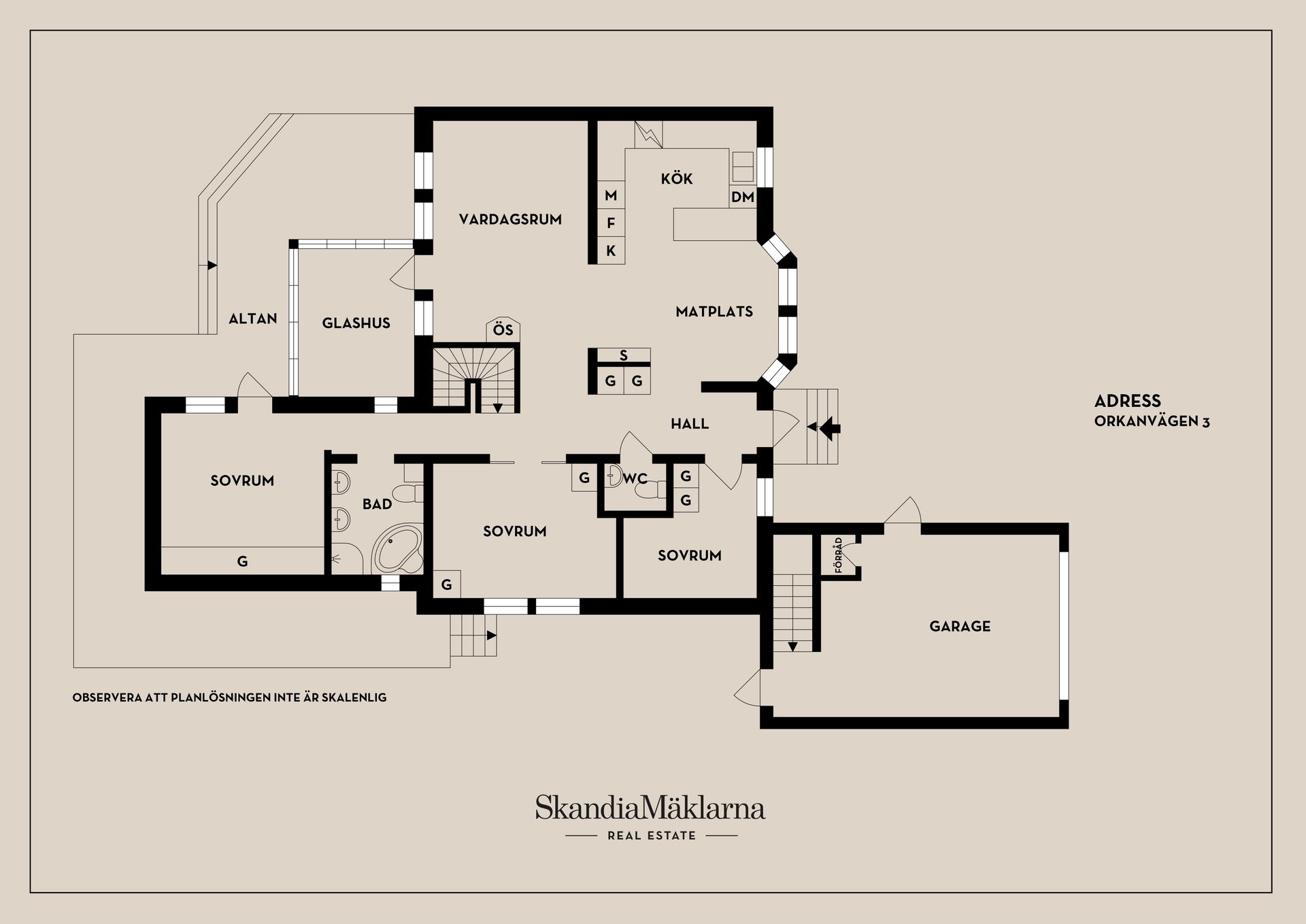 Villa, Orkanvägen 3, Nacka