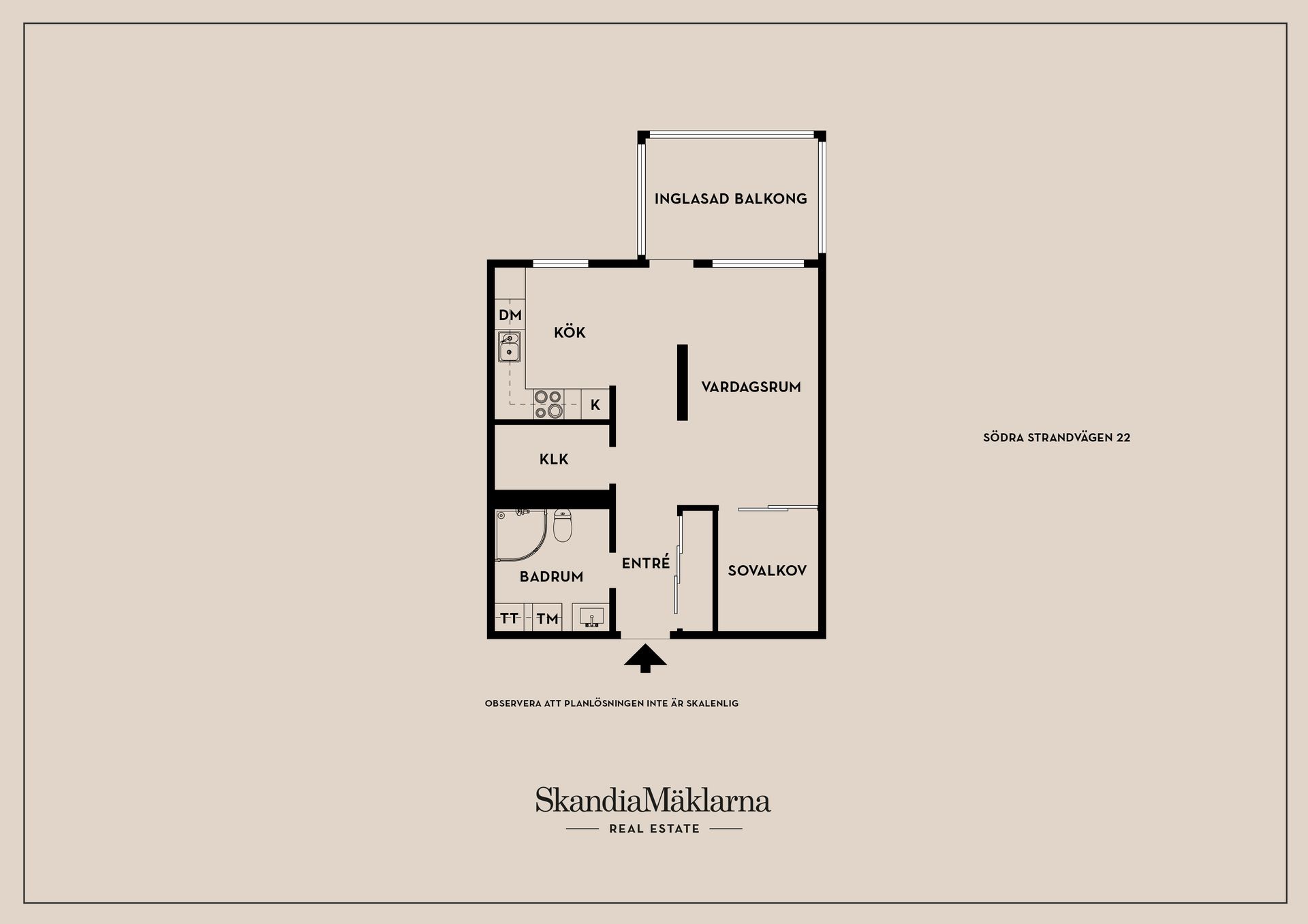 Bostadsrätt, Södra Strandvägen 22, Centralt, Mjölby