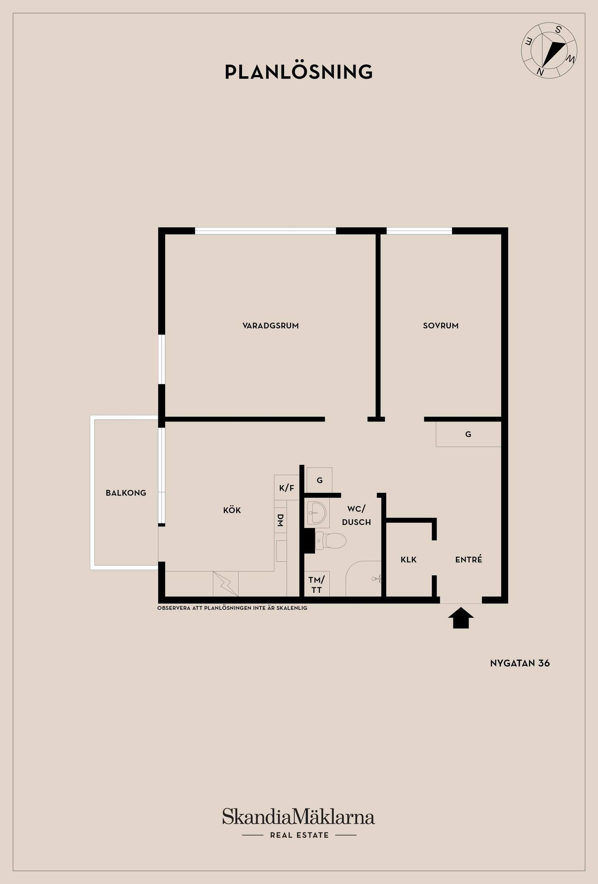 Bostadsrätt, Nygatan 36, Sparreholm, Flen