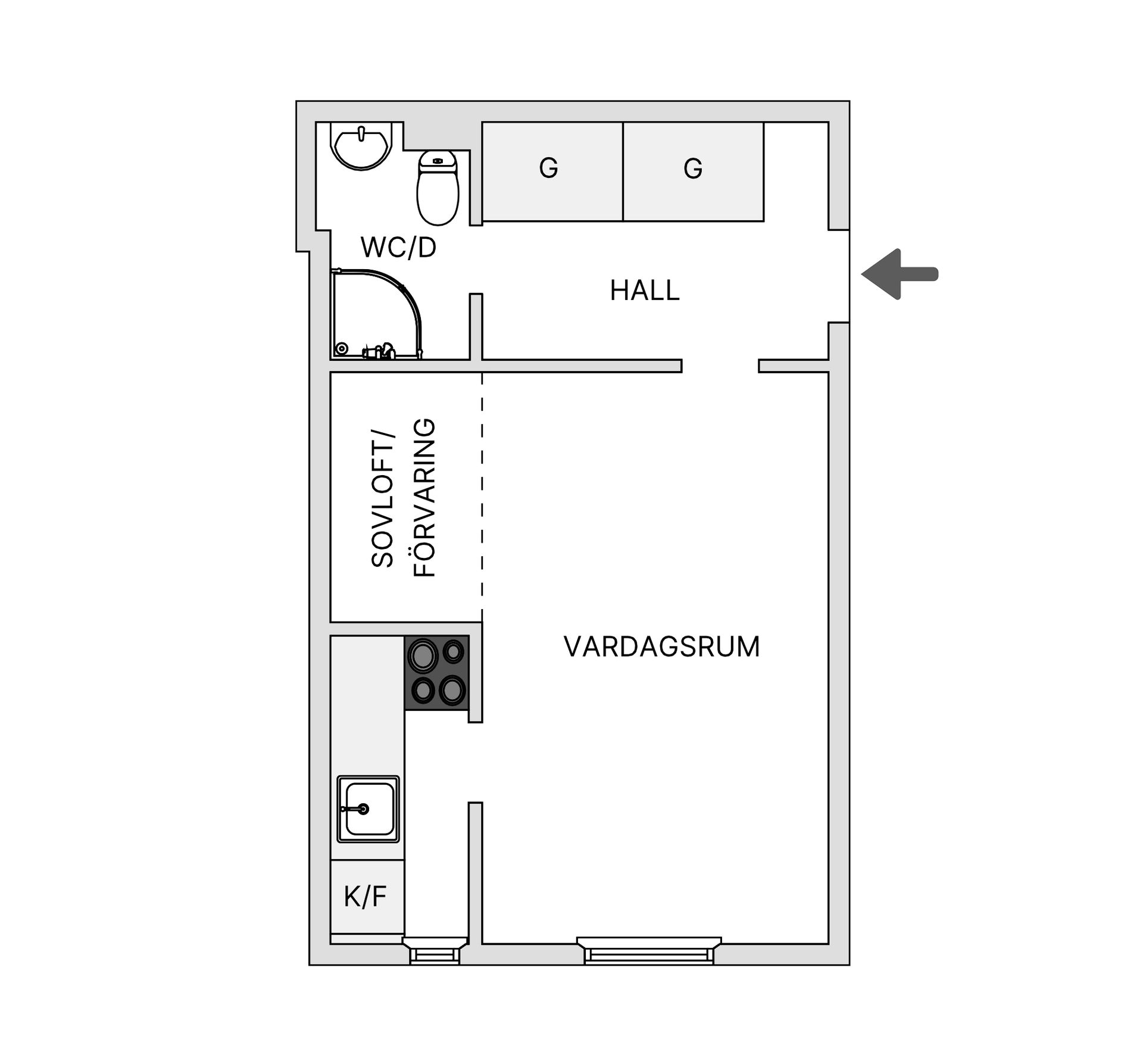 Bostadsrätt, Västra Kristinelundsvägen 33B, Slottsstaden, Malmö