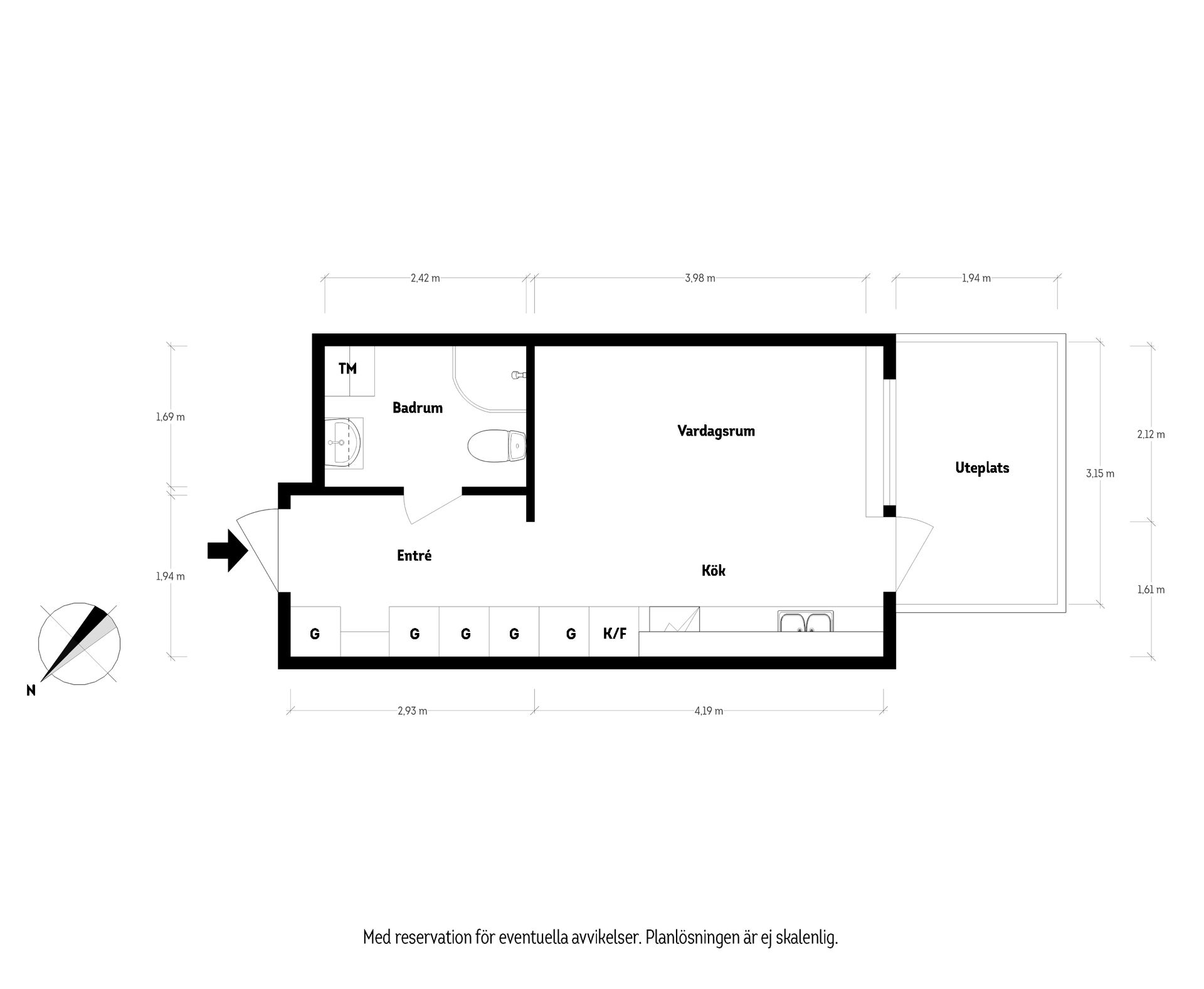 Bostadsrätt, Walter Bengtssons Gata 22, Majorna, Göteborg