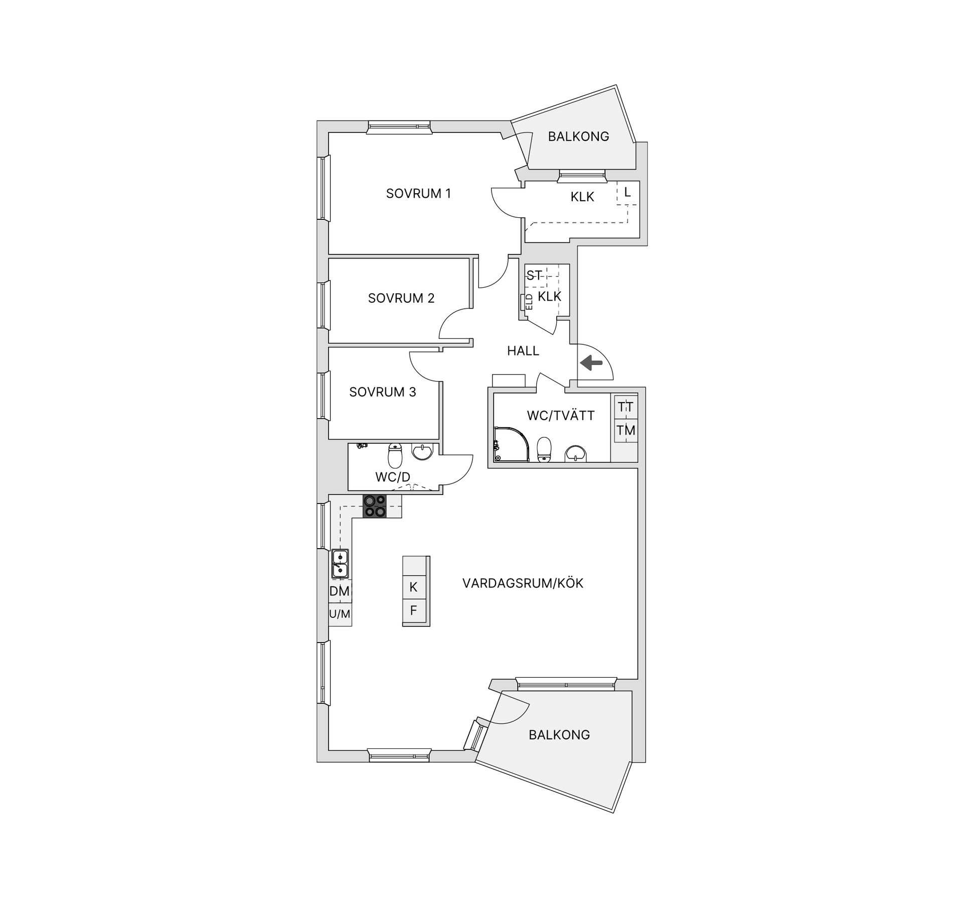Bostadsrätt, Stenroddargränd 1, Munksjöstaden, Jönköping