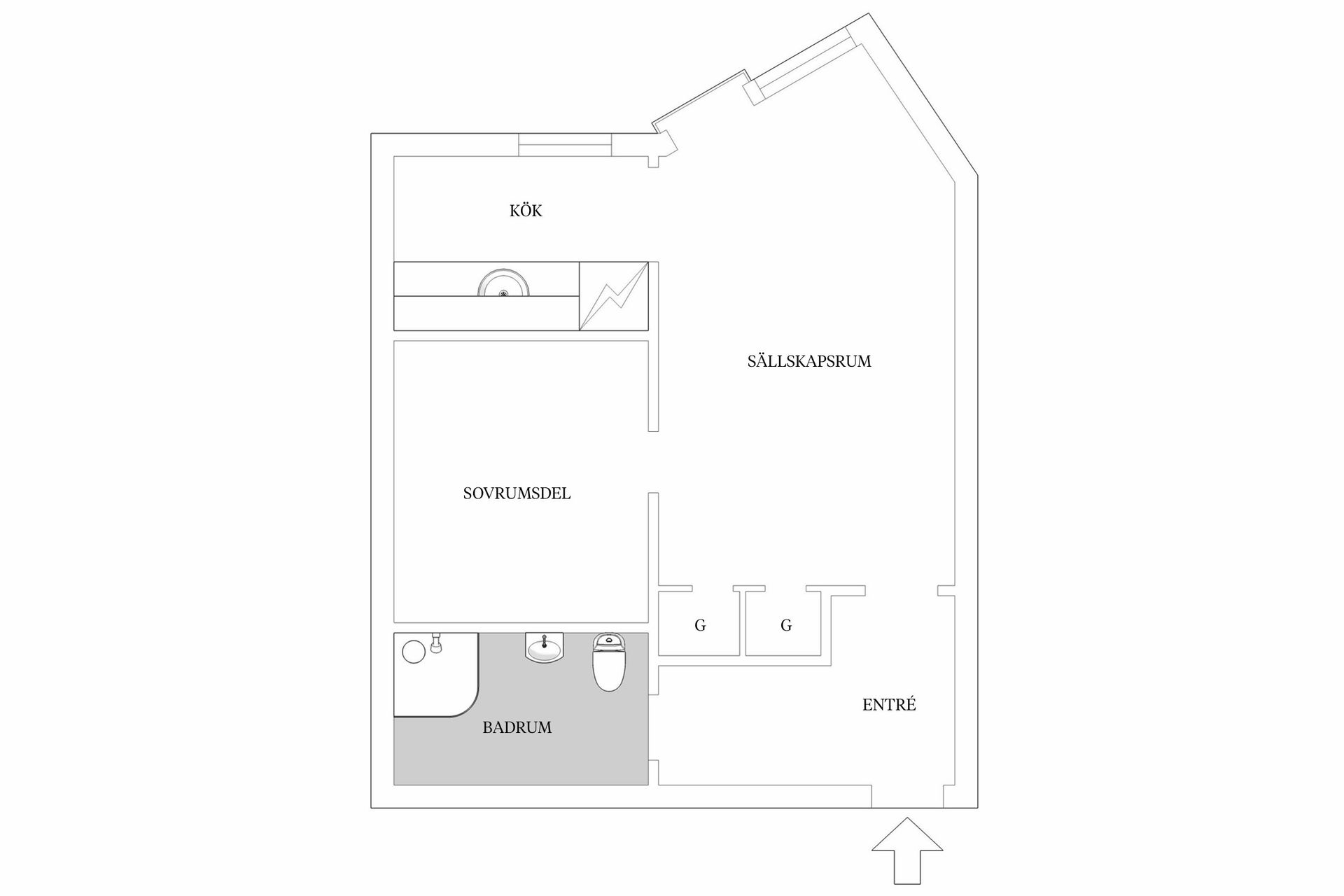 Bostadsrätt, Köpenhamnsvägen 11A, Slottsstaden, Malmö
