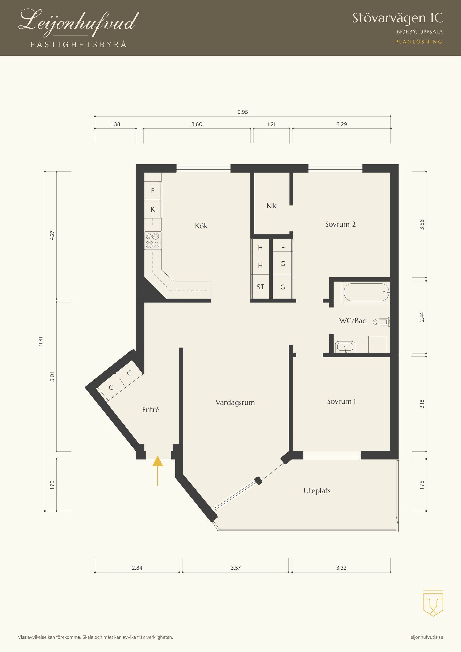 Bostadsrätt, Stövarvägen 1C, Norby, Uppsala