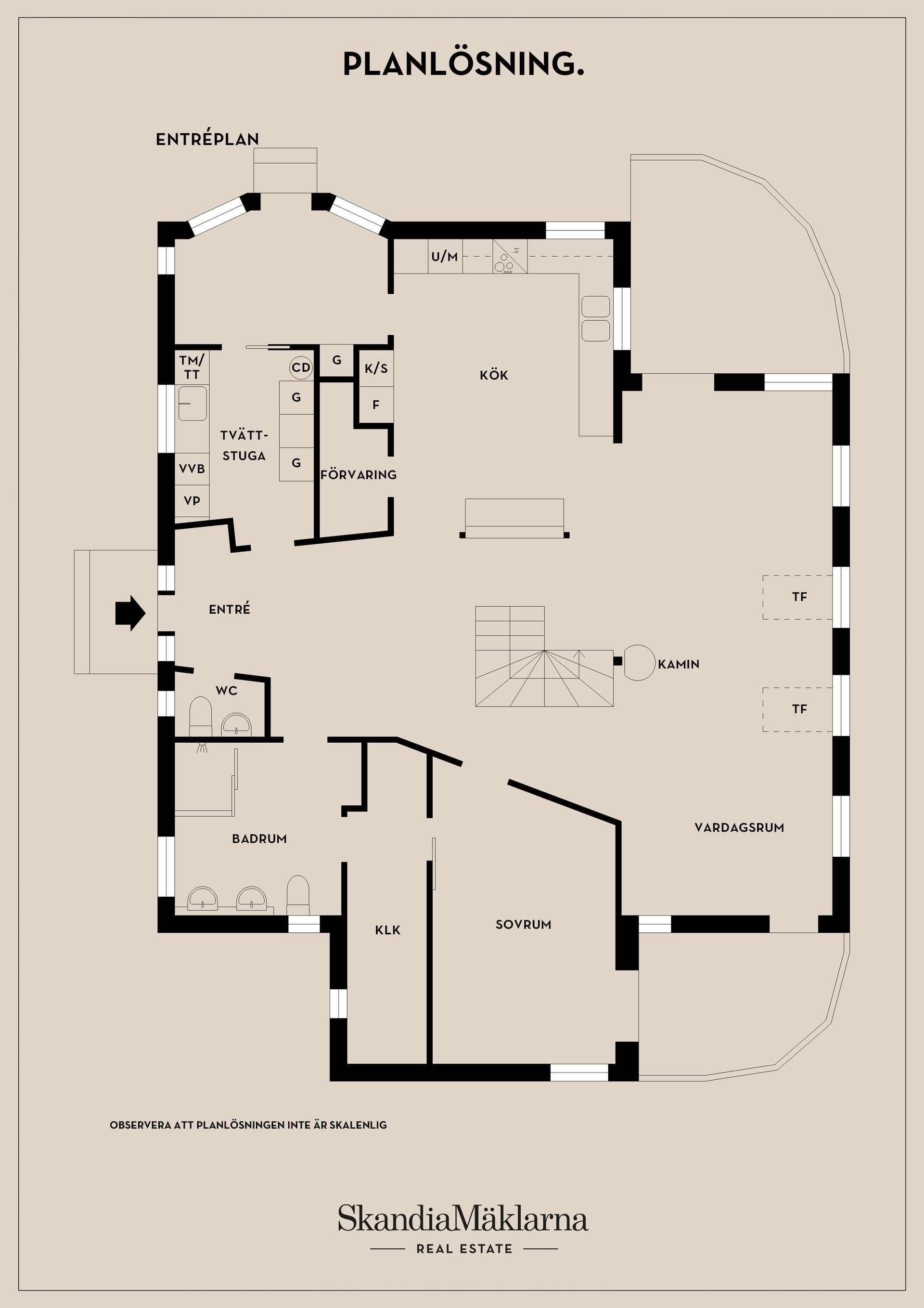 Villa, Jägarstigen 17, Falkberget/Landsnora, Sollentuna