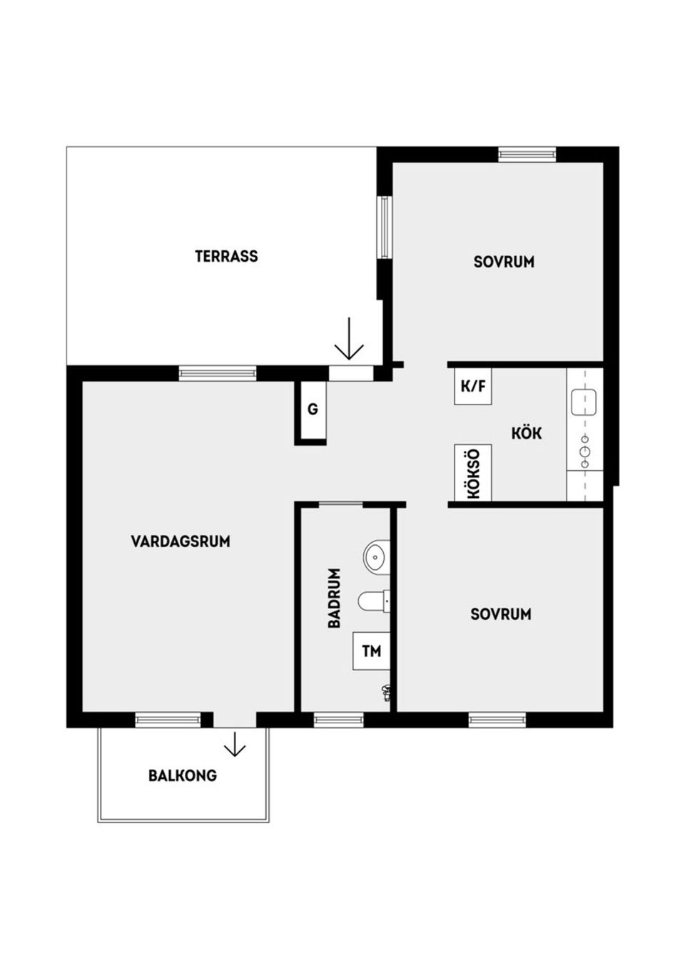 Bostadsrätt, Klövervallsvägen 47B, Vallatorp, Täby