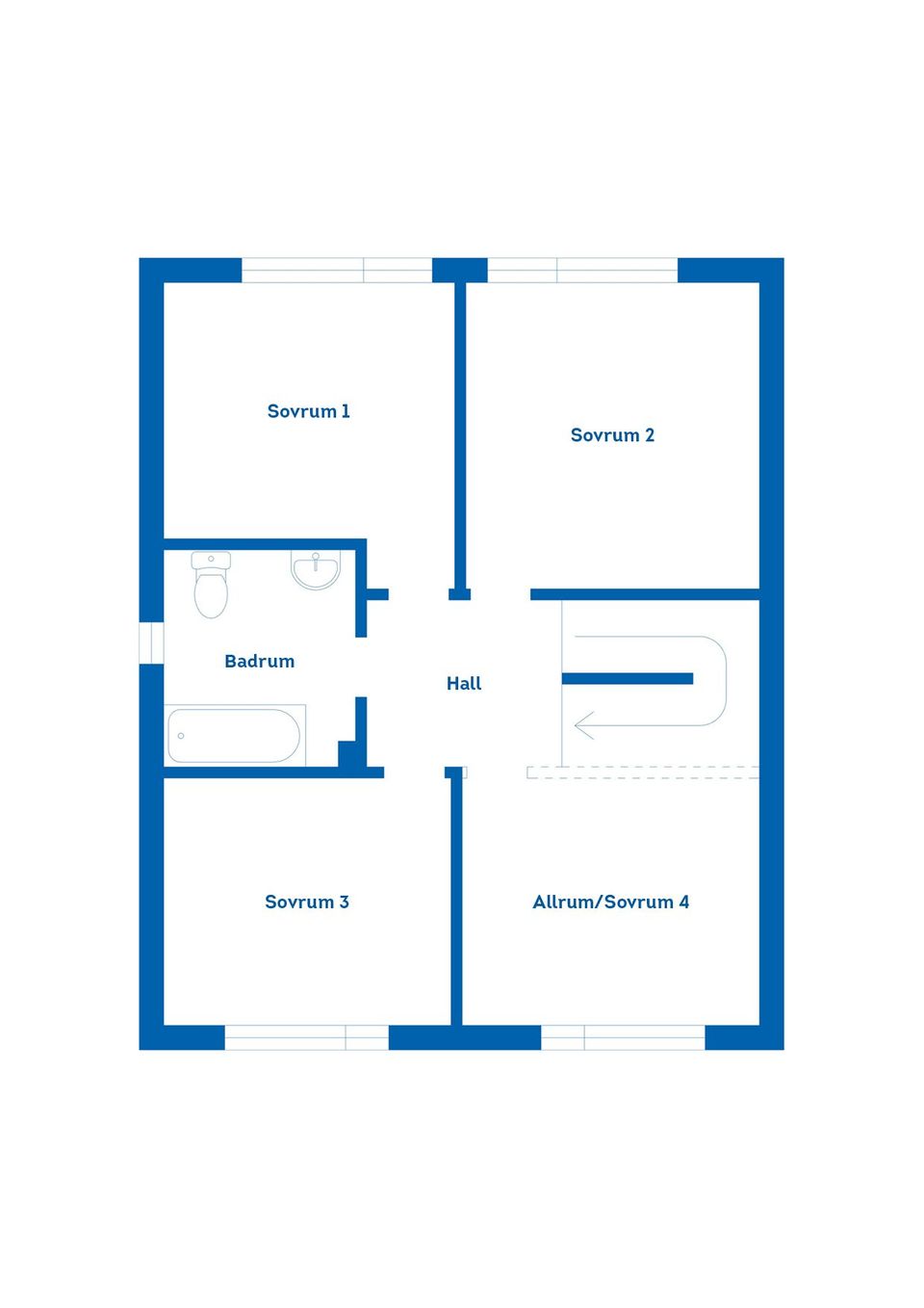 Radhus, Vildsvinsvägen 10B, Marielundsviken, Strängnäs