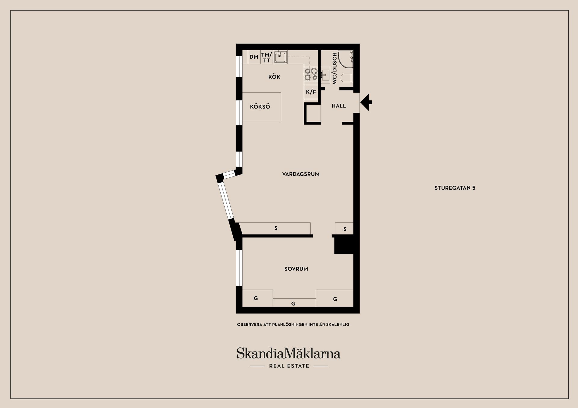 Bostadsrätt, Sturegatan 5, Linköping