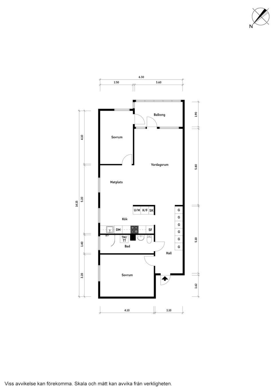 Bostadsrätt, Norra Nedanvägsgatan 6A, Åby, Mölndal