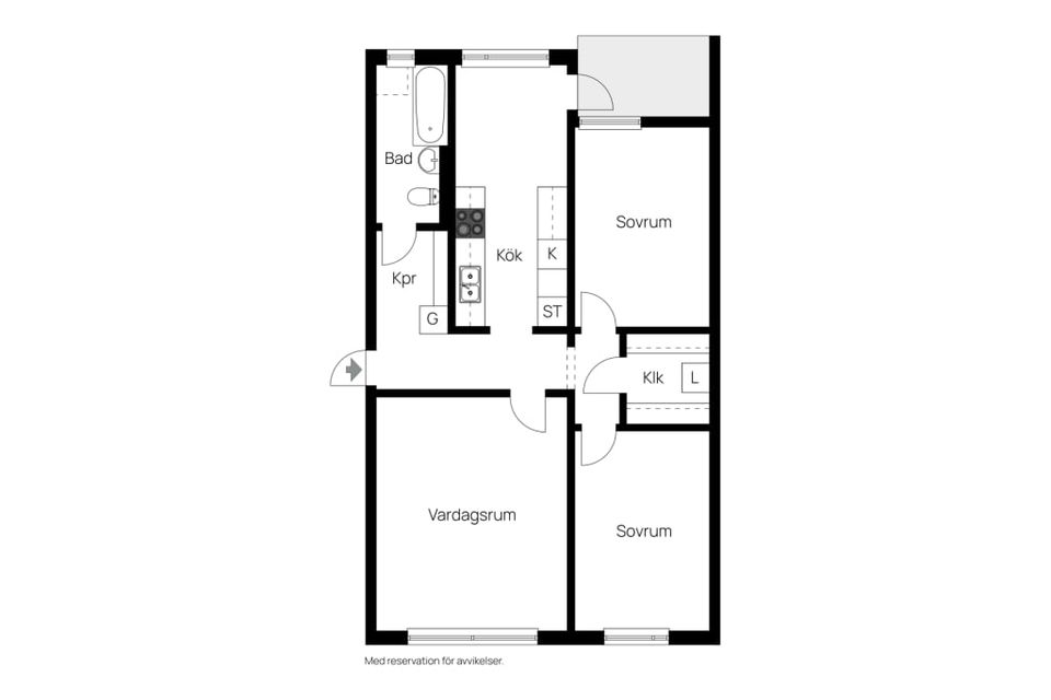 Bostadsrätt, Linnégatan 5e, Gullvivan, Gislaved