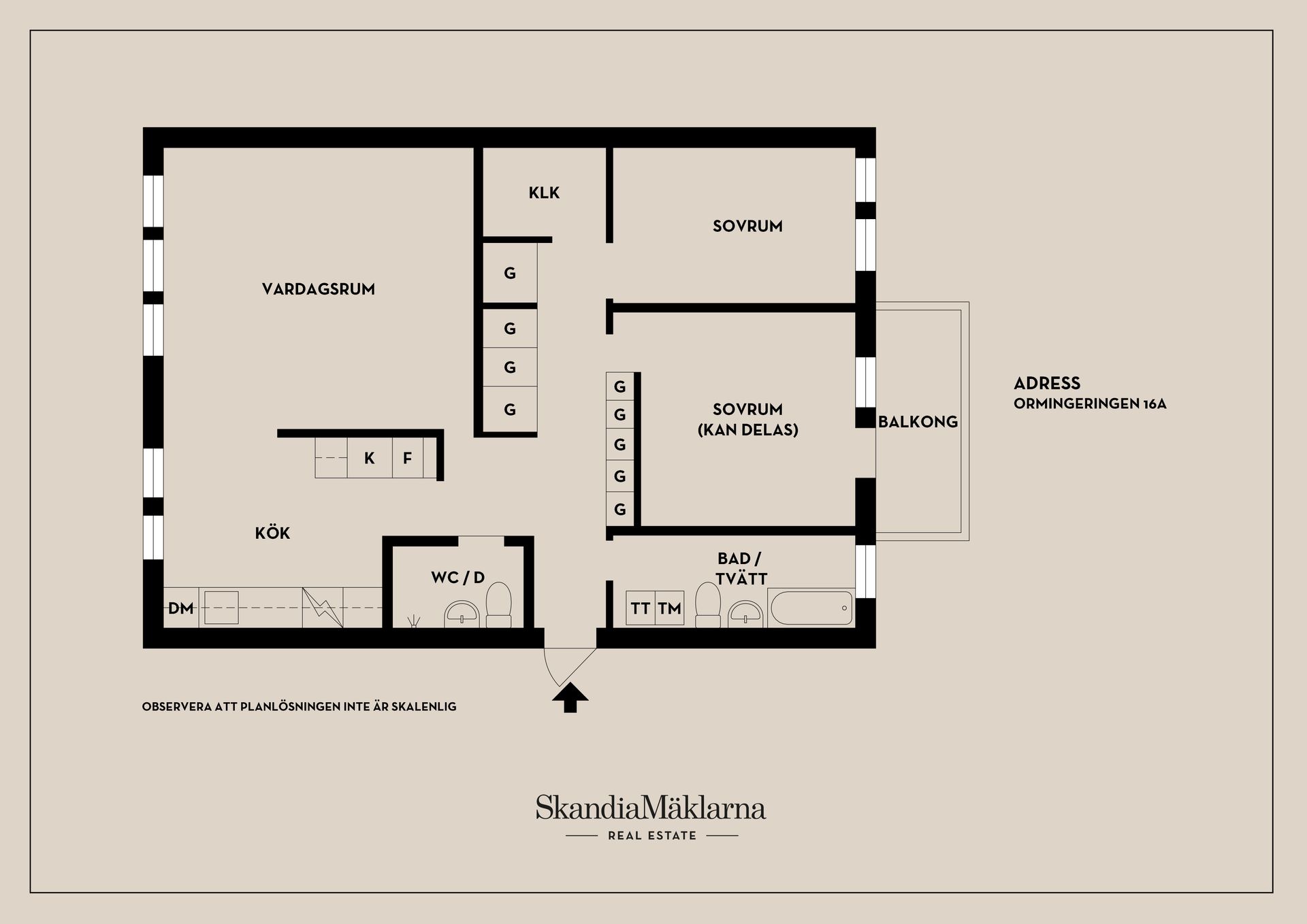 Bostadsrätt, Ormingeringen 16A, Västra Orminge, Nacka