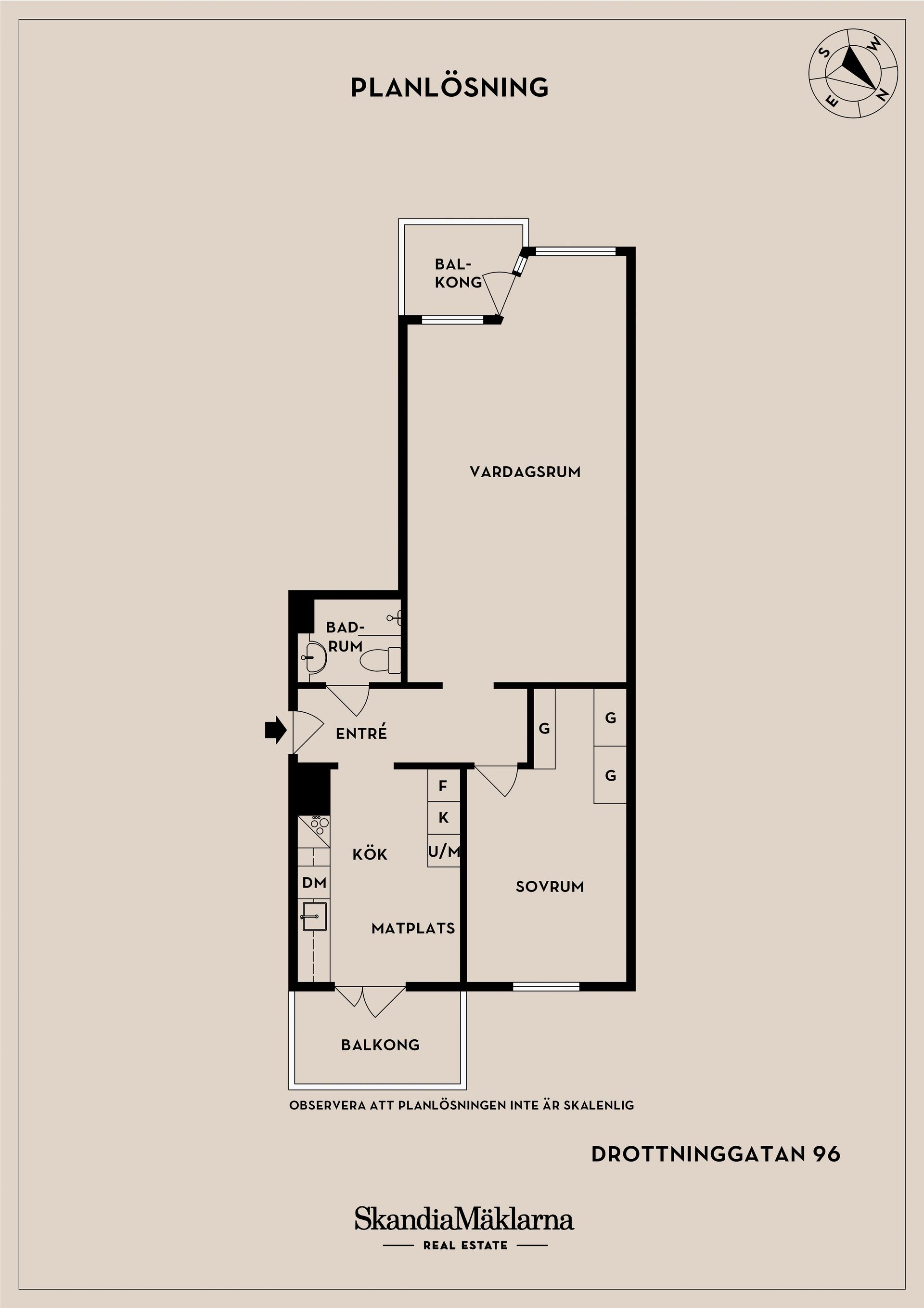 Bostadsrätt, Drottninggatan 96, Norr, Helsingborg