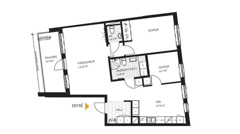 Bostadsrätt, Östra Rögårdsgatan 17, 0036, Norrtälje stad - Hamnen, Norrtälje