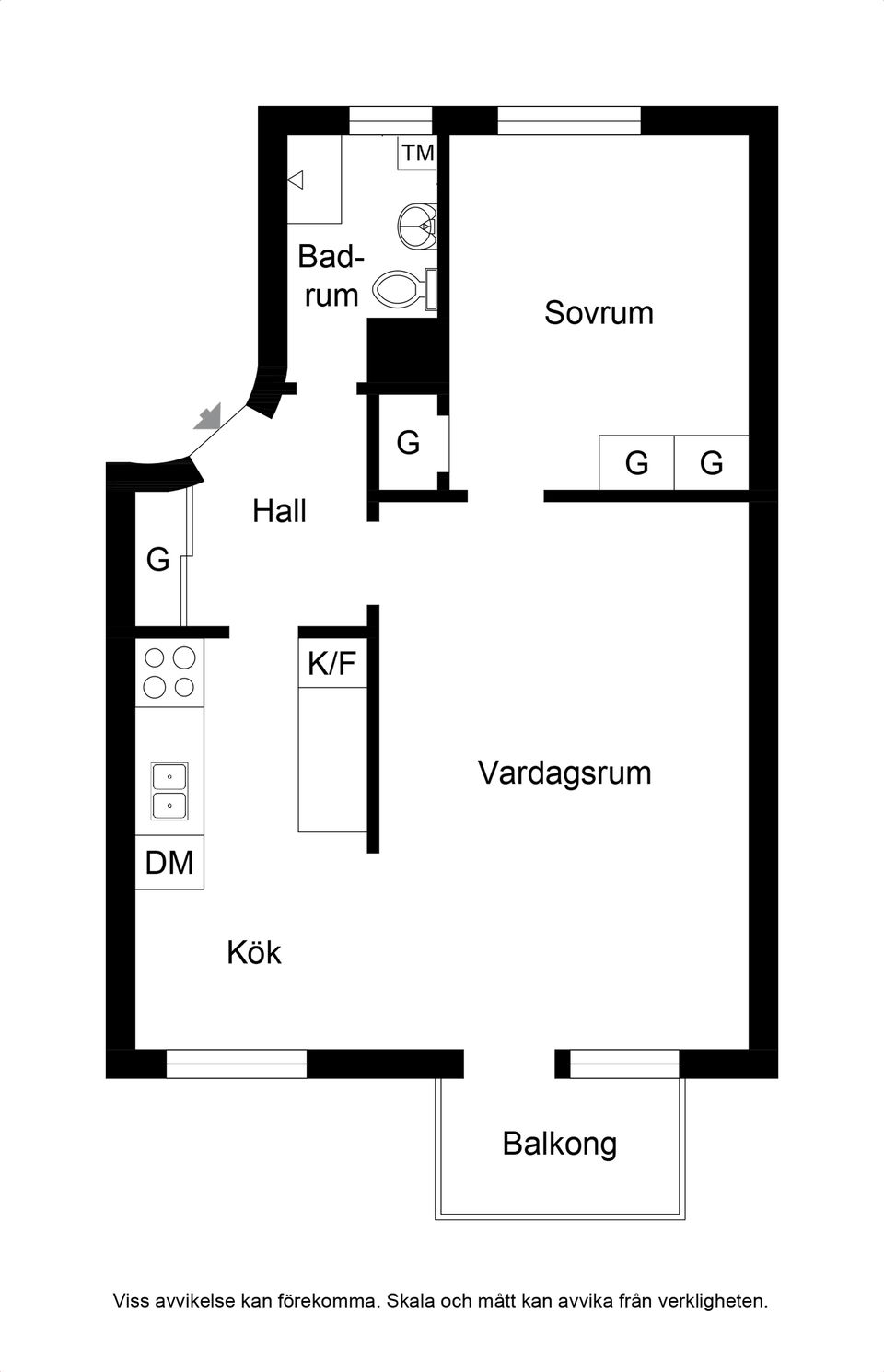 Bostadsrätt, Tranebergsvägen 105, vån 2, Traneberg, Stockholm