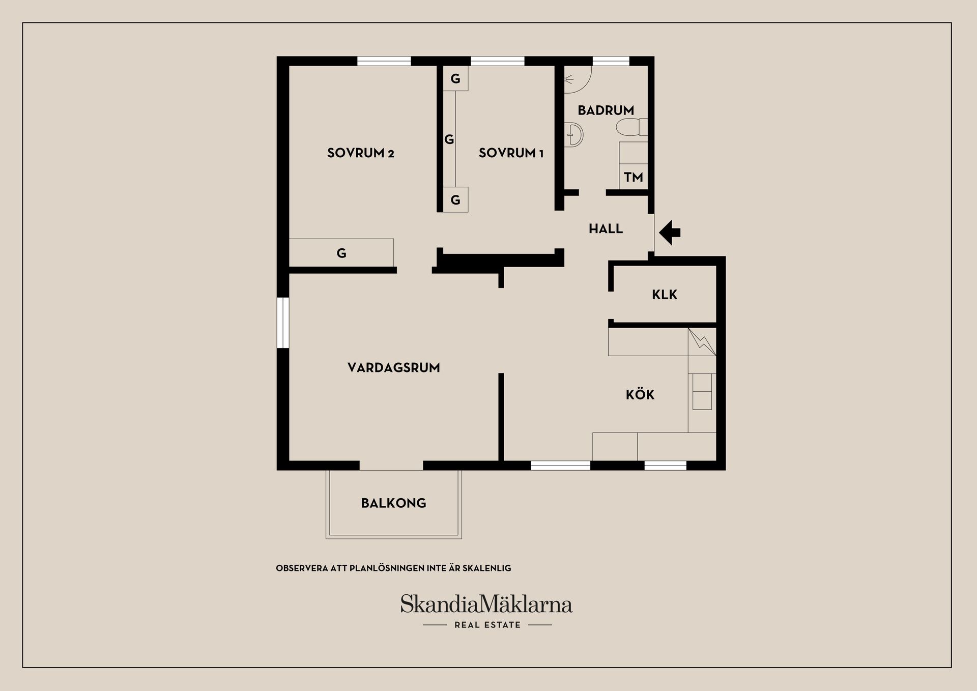 Bostadsrätt, Kvarnbacksvägen 57, Riksby, Stockholm