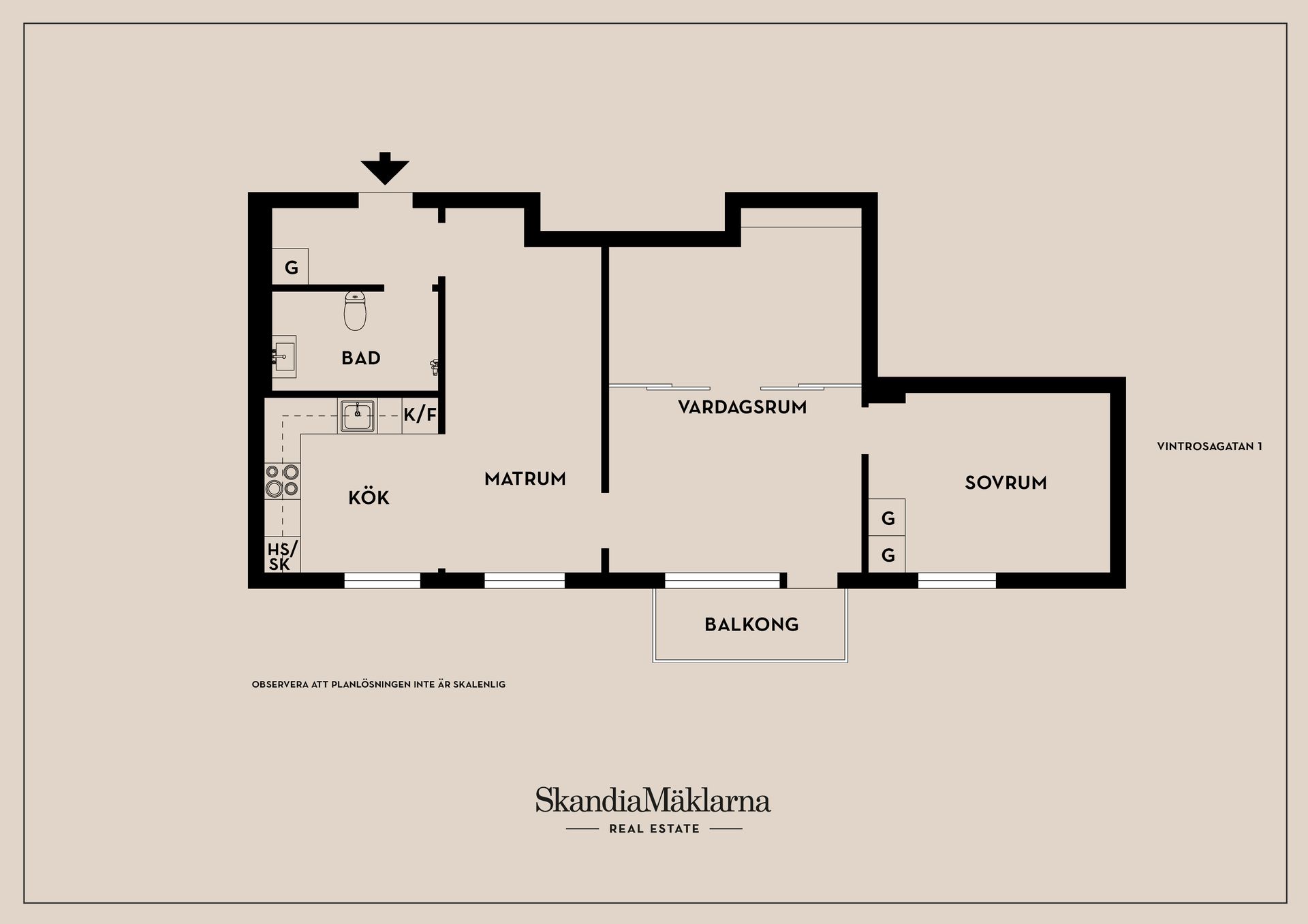 Bostadsrätt, Vintrosagatan 1, Hagsätra, Stockholm