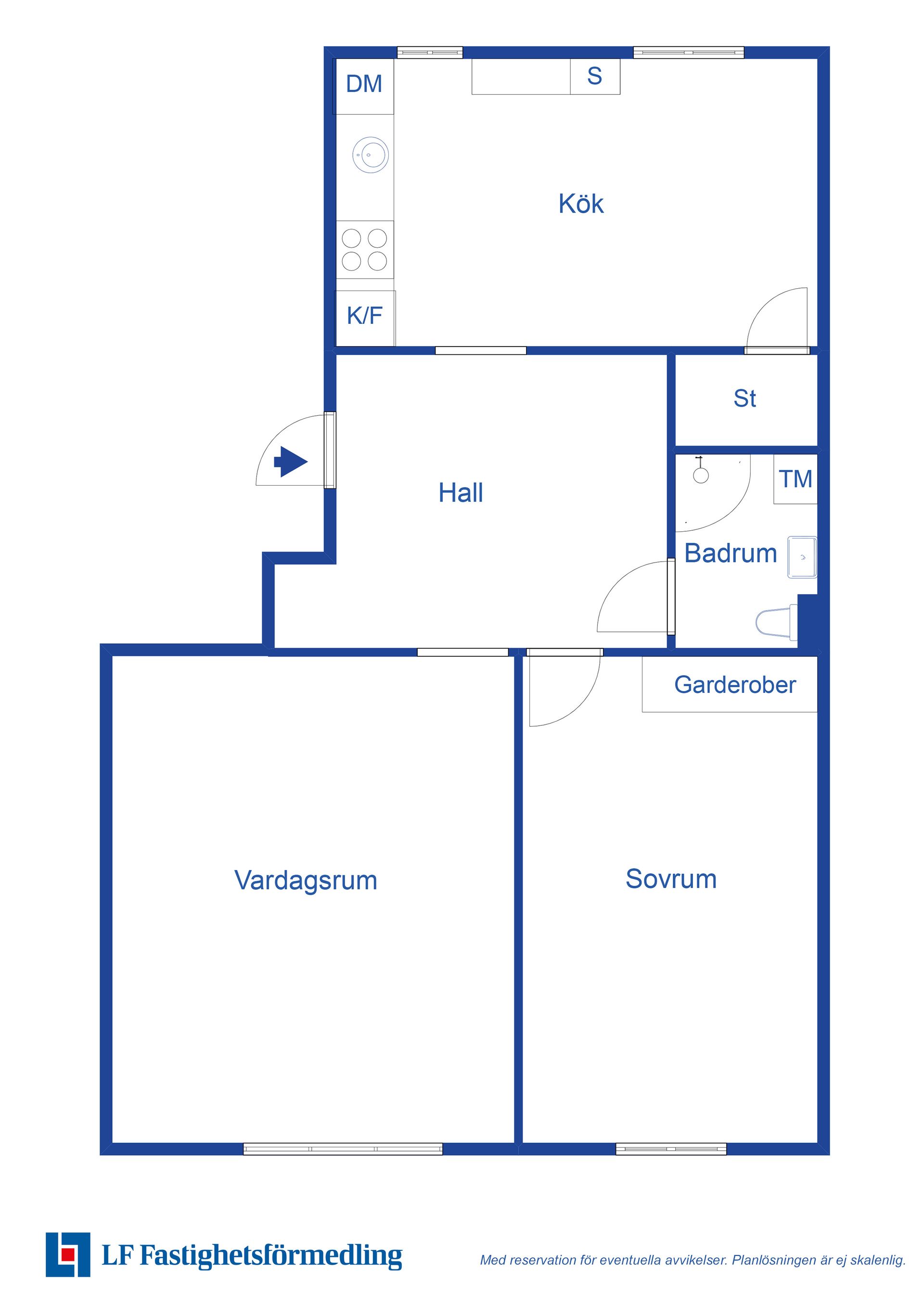 Bostadsrätt, Grengatan 1D, Centrum, Sjöbo