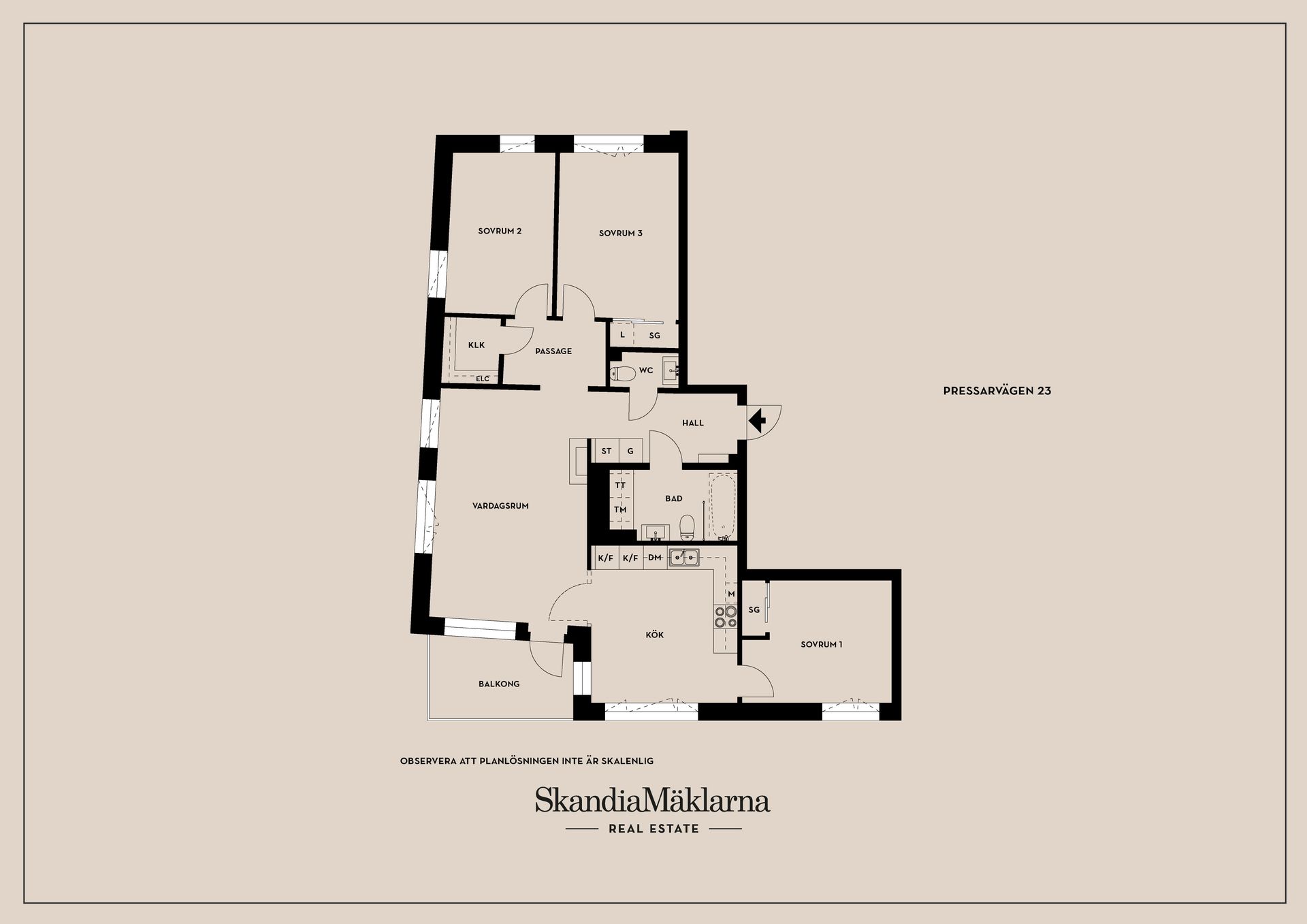 Bostadsrätt, Pressarvägen 23, Kallhäll, Järfälla