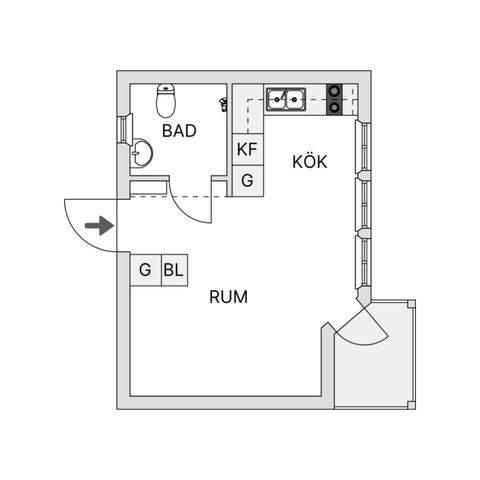 Bostadsrätt, Volontärgatan 141, Visby, Gotland