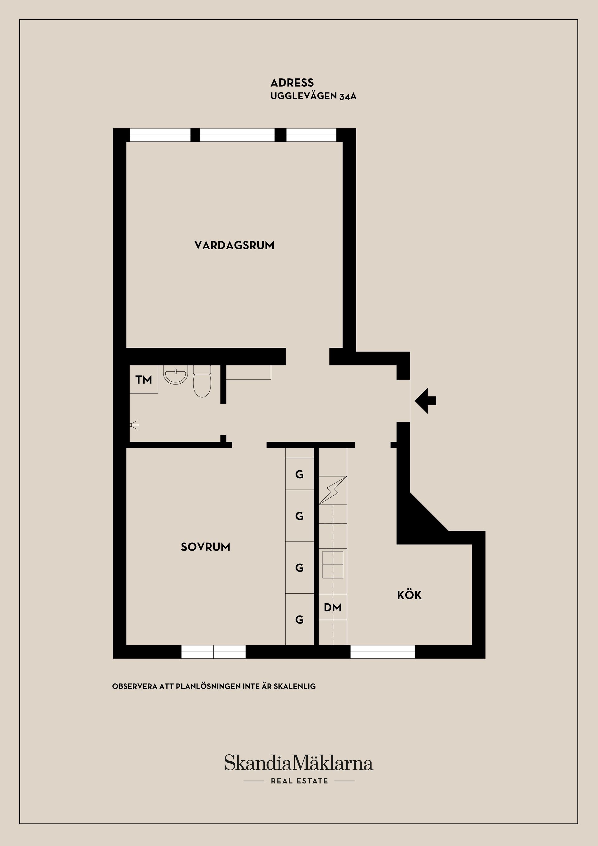 Bostadsrätt, Ugglevägen 34A, Ektorp - Saltängen, Nacka