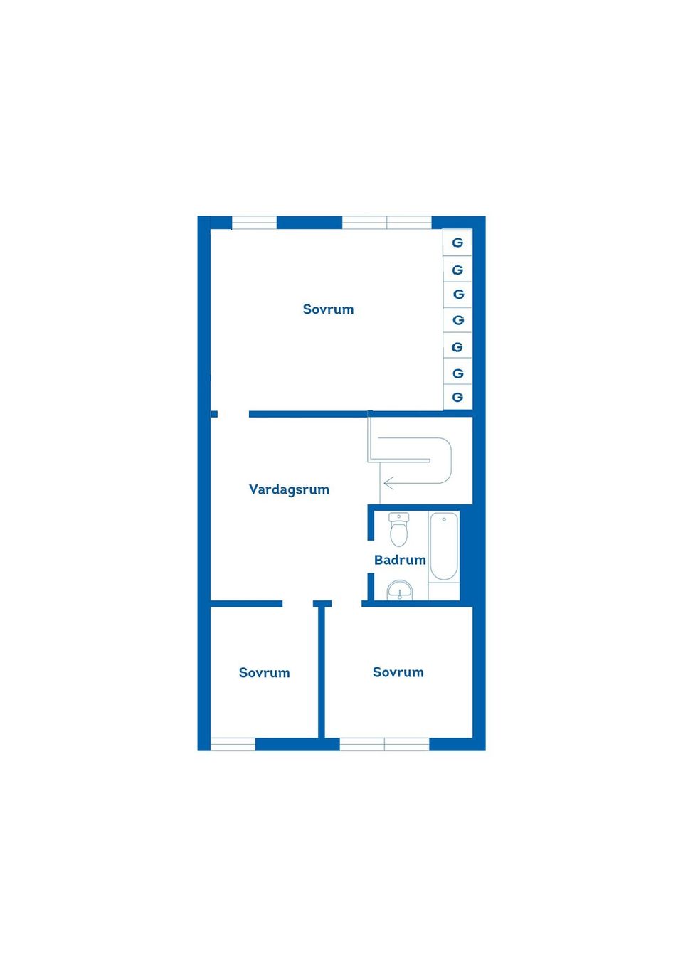 Radhus, Sekatörsslingan 94, Strömsbro, Gävle