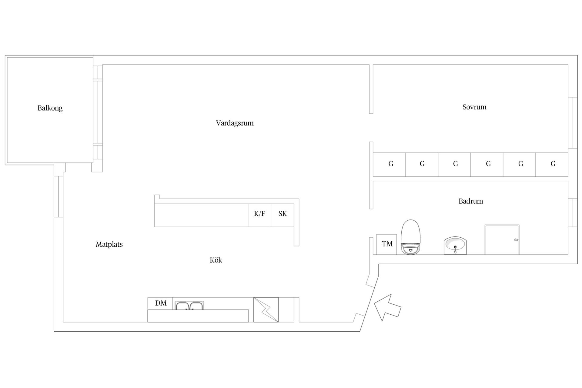 Bostadsrätt, Tvillinggatan 2 C, Mölndal - Jungfruplatsen, Mölndal