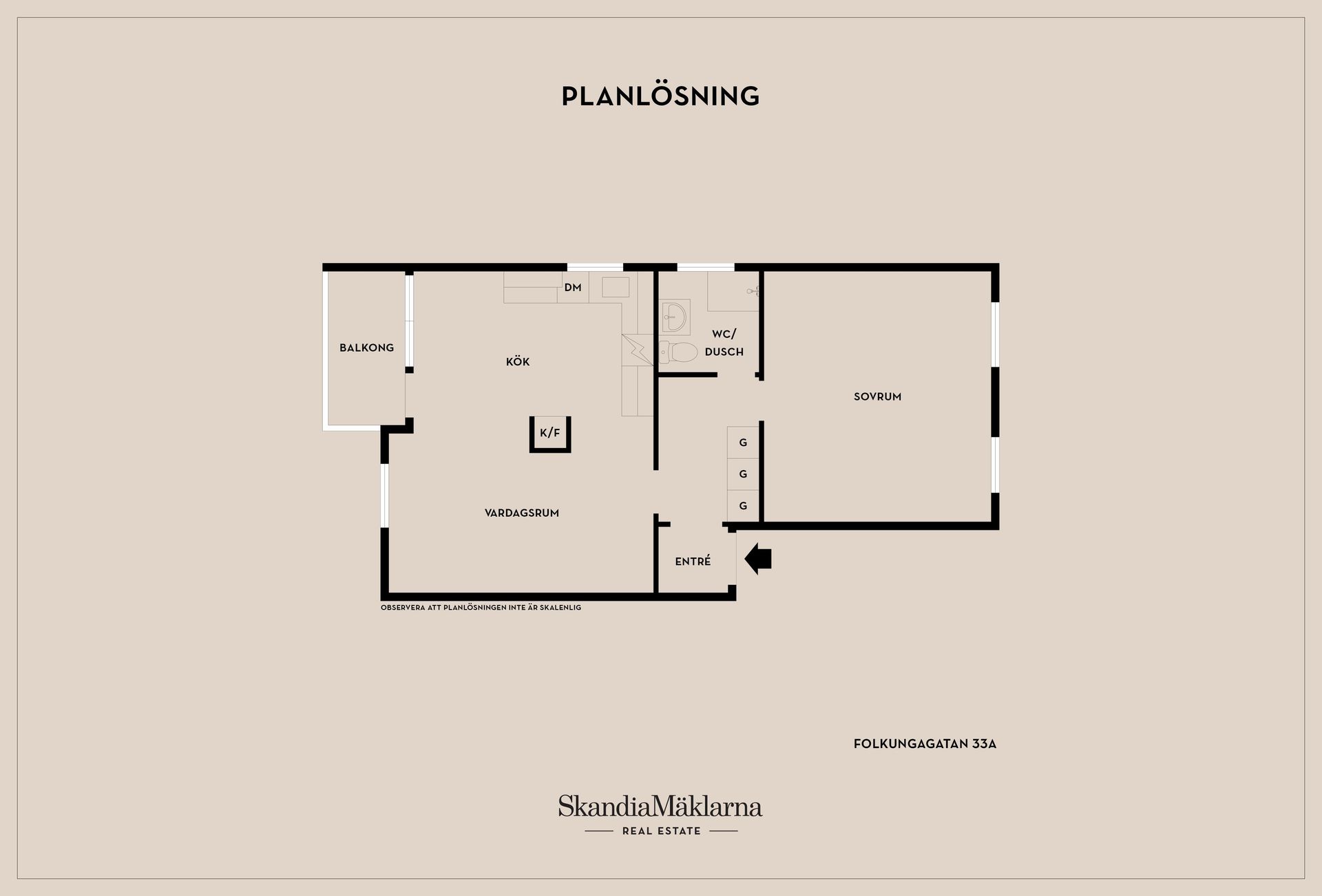 Bostadsrätt, Folkungagatan 33A, Mjölby