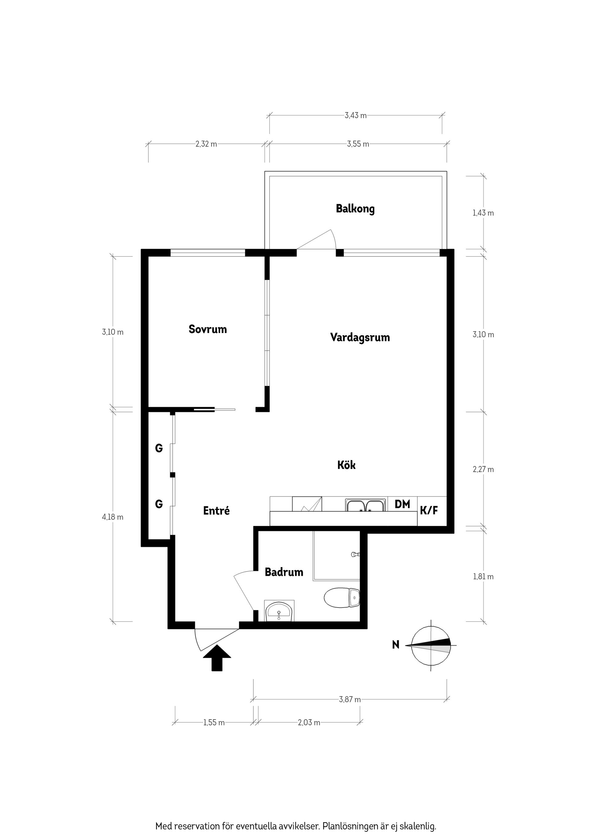 Bostadsrätt, Norra Gubberogatan 17, Olskroken, Göteborg