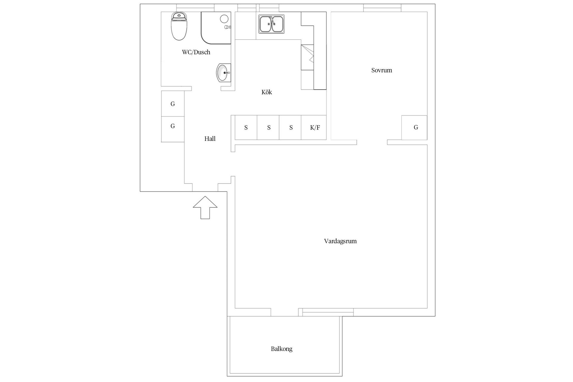 Bostadsrätt, Spångavägen 42E, vån 3/3, Bromma - Riksby, Stockholm