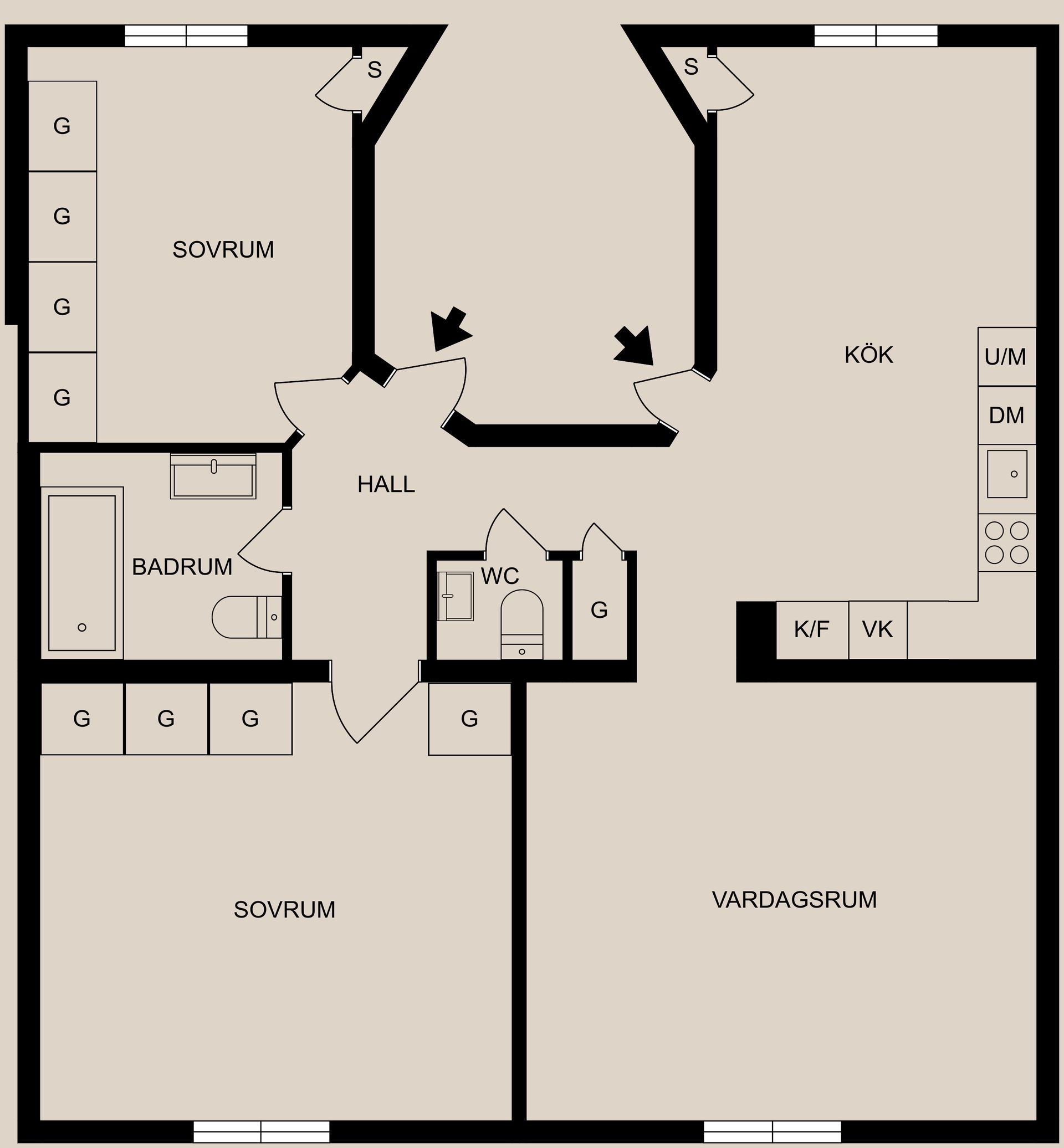 Bostadsrätt, Hörngatan 21D, Centralt, Norrköping