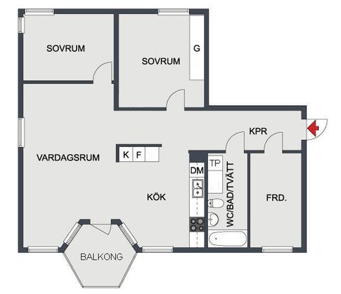 Bostadsrätt, Siklöjevägen 24, Centrala Tyresö, Tyresö