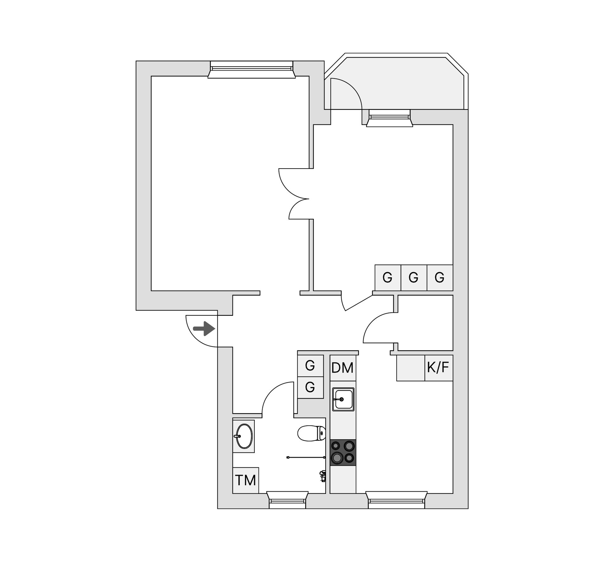 Bostadsrätt, Kabelgatan 33E, Majorna, Göteborg