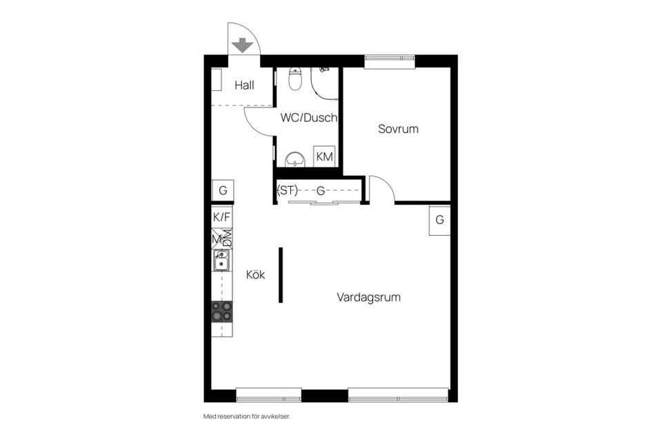 Bostadsrätt, Spinnaregränd 1C, Centrum, Vetlanda