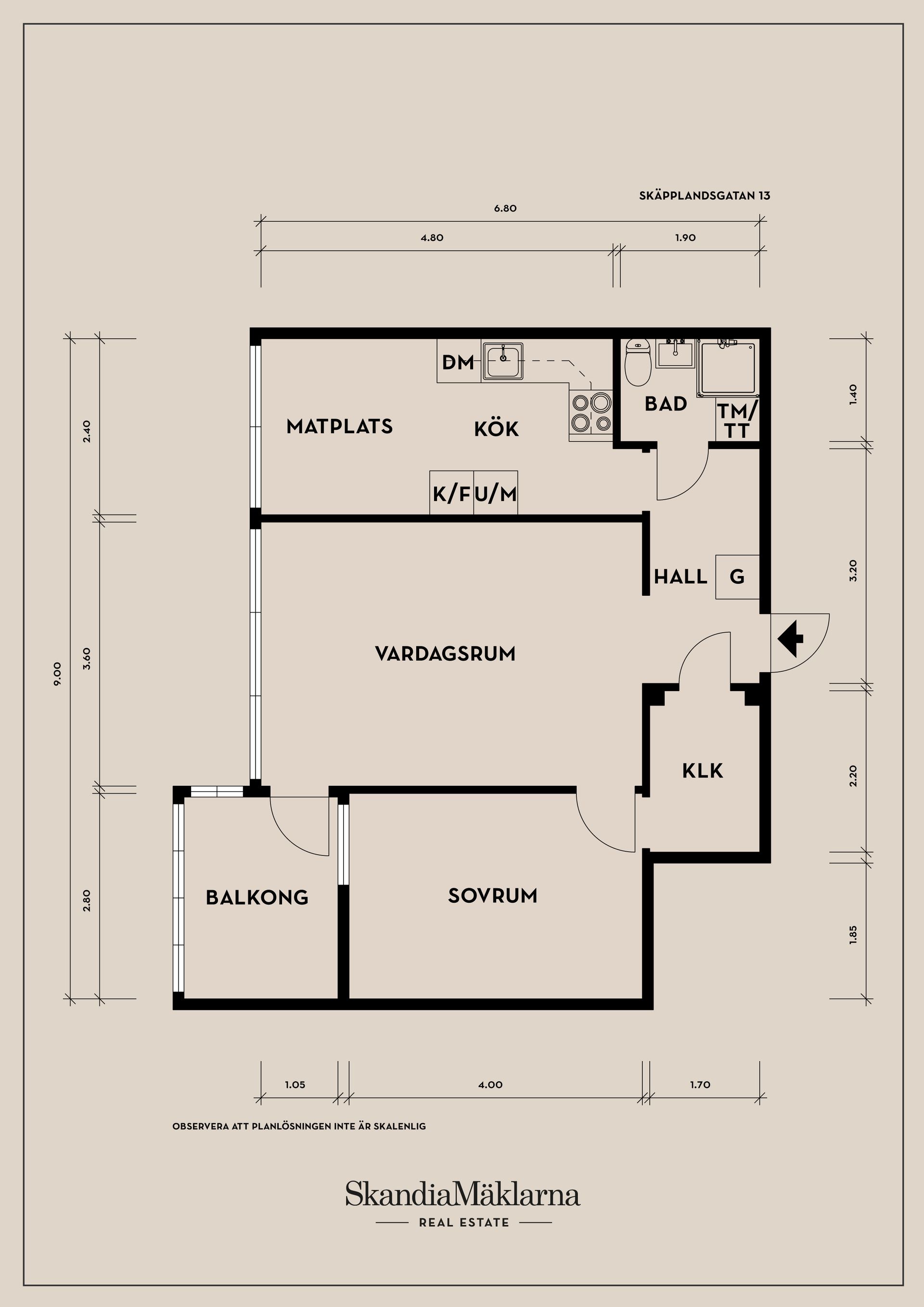 Bostadsrätt, Skäpplandsgatan 13, Högsbo, Göteborg