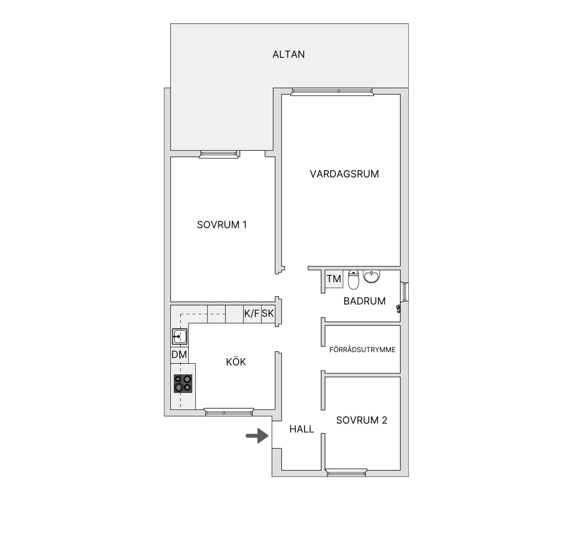 Bostadsrätt, Skiftesgatan 23A, Anderstorp, Skellefteå