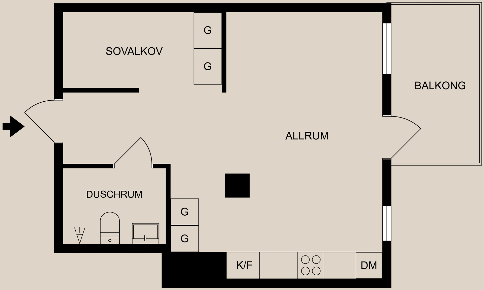 Bostadsrätt, Rösgången 6, Vidablick, Norrköping