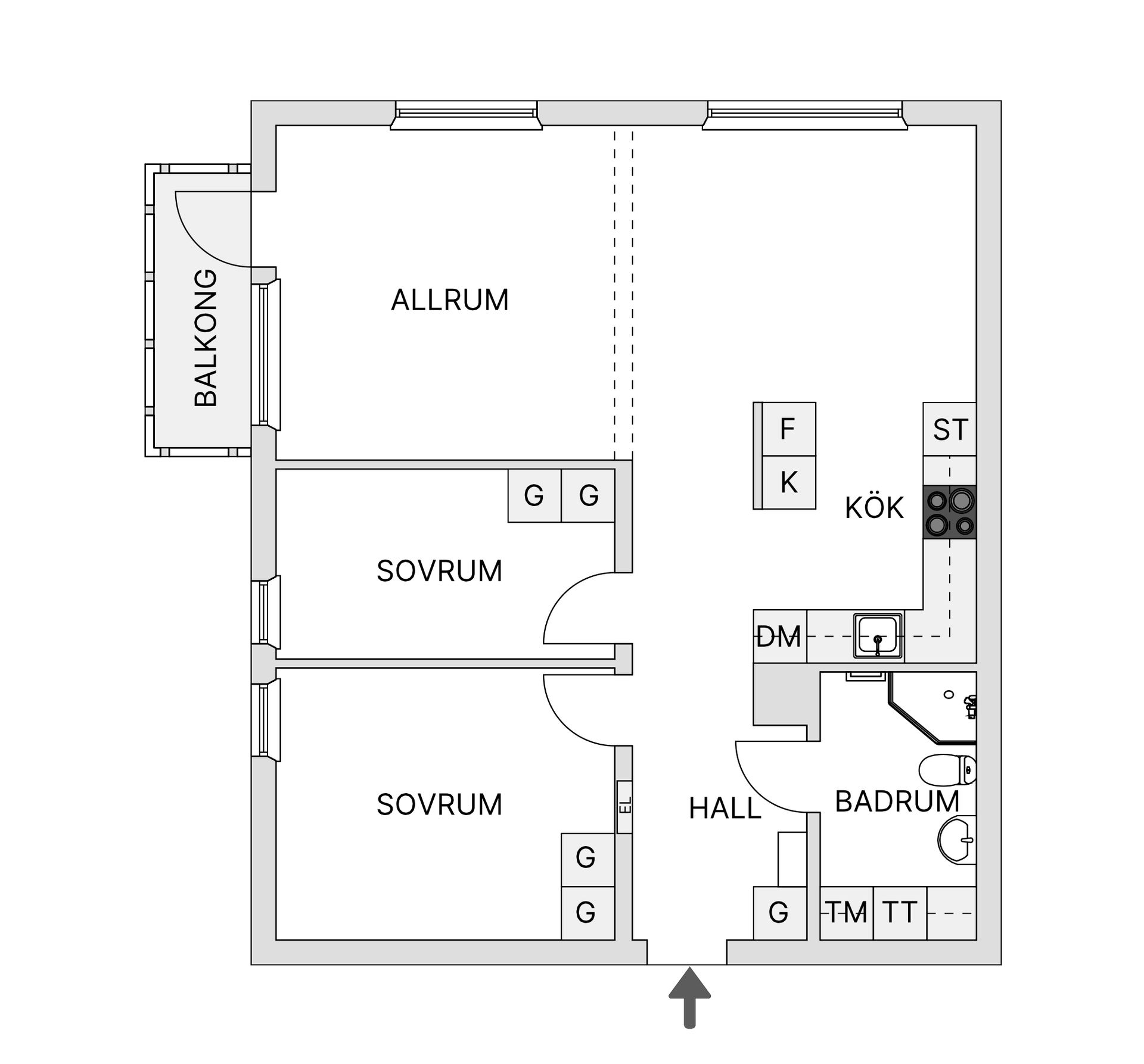Bostadsrätt, Hantverkaregatan 19, Centrum Gällivare, Gällivare