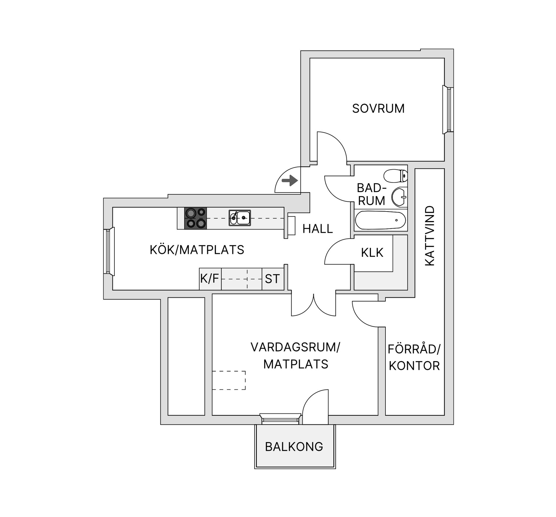 Bostadsrätt, Varbergsvägen 109B, Viskafors, Borås