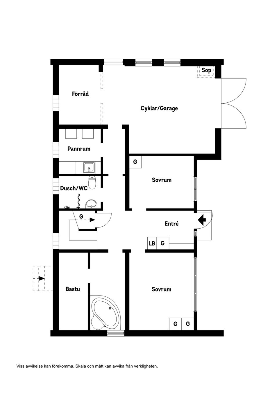 Villa, Jättestagatan 26, Kramfors