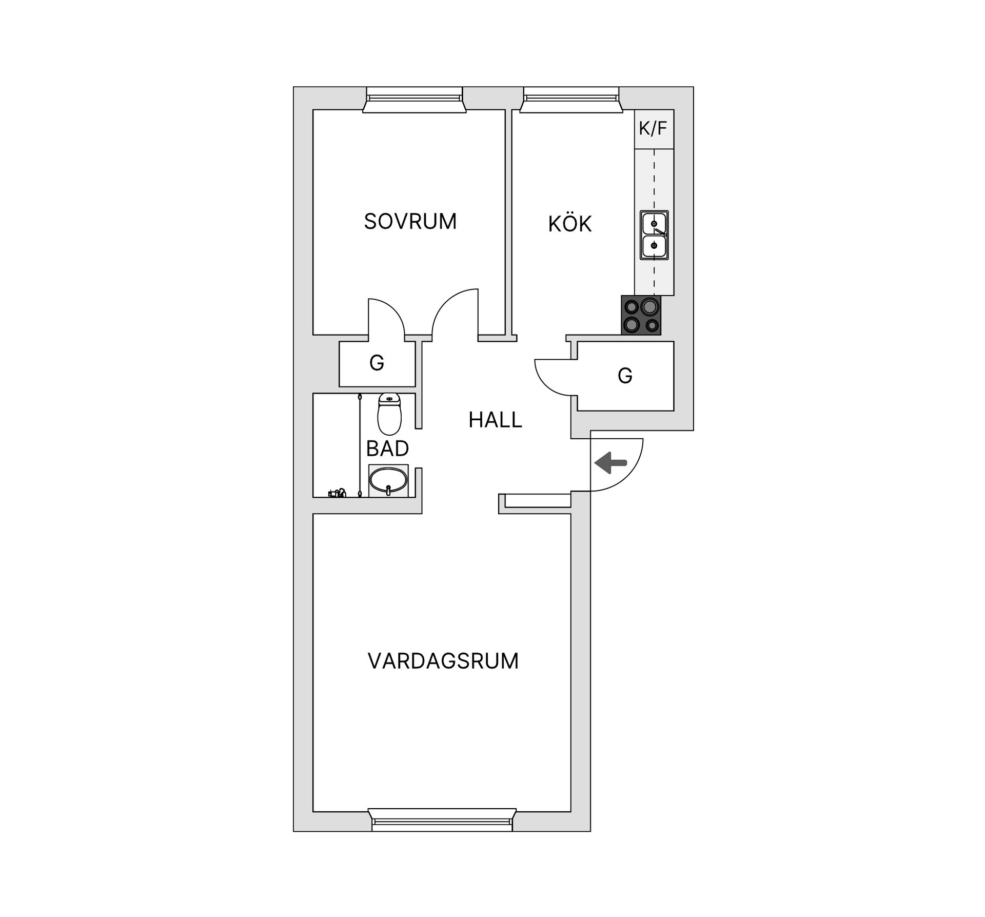 Bostadsrätt, Lönngatan 60B, Lönngården, Malmö