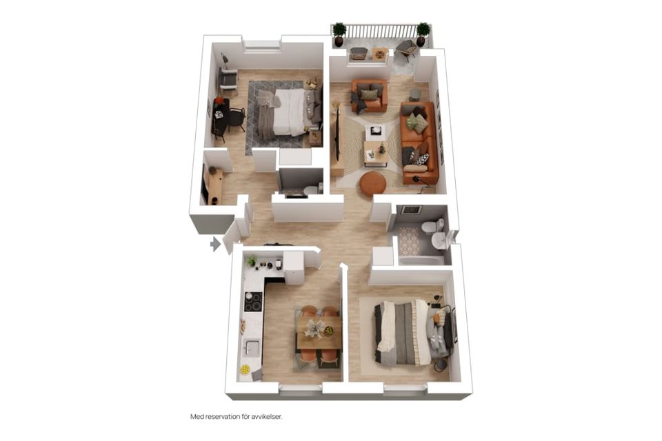 Bostadsrätt, Tre Krokars Gata 11B, Högberget, Ludvika