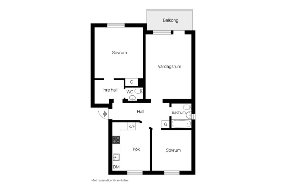 Bostadsrätt, Tre Krokars Gata 11B, Högberget, Ludvika