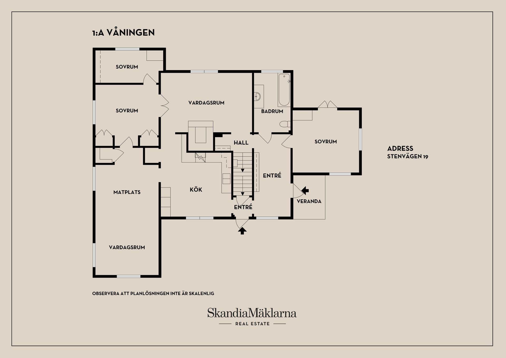 Villa, Stenvägen 19, Sjösa, Nyköping