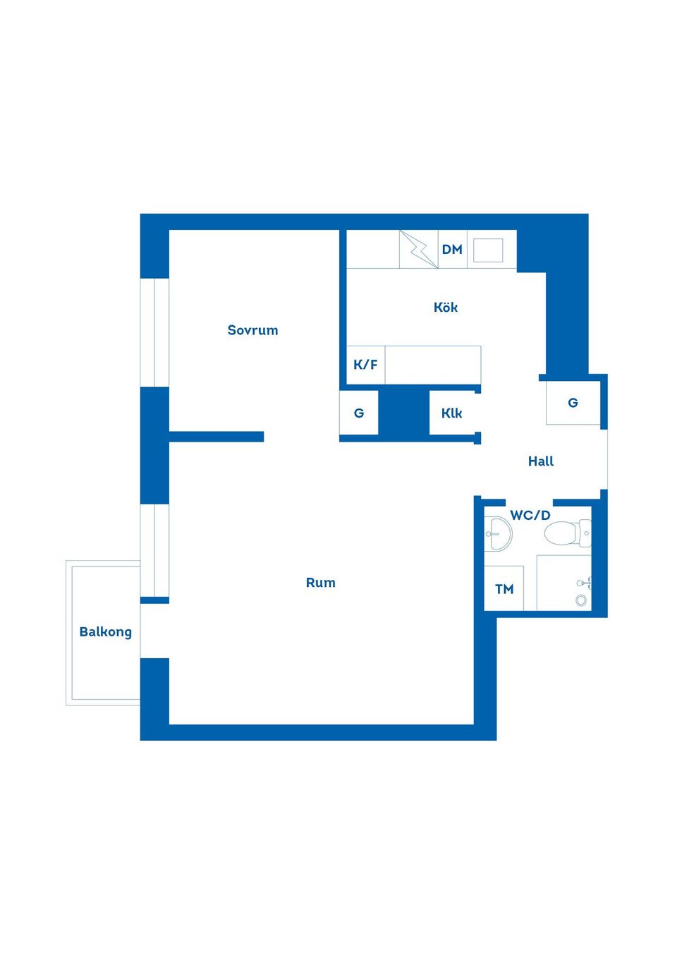 Bostadsrätt, Kaplansgatan 25A, Norr, Gävle