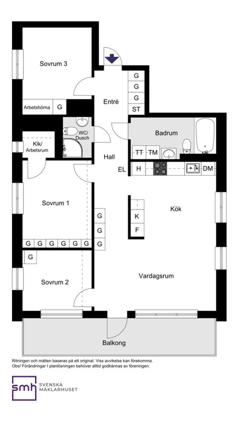 Bostadsrätt, Klas Klättermus Gata 5, 4 tr., Bromma / Annedal, Stockholm