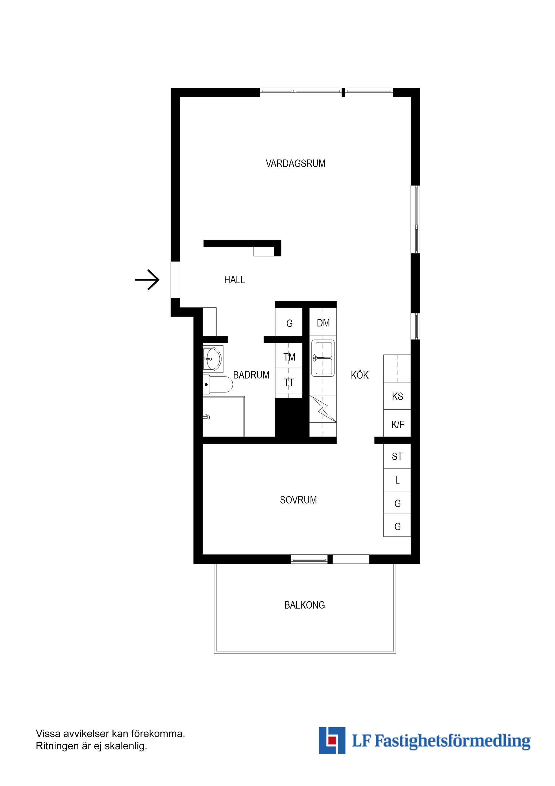 Bostadsrätt, Hamngatan 24 A, Lilla Alby, Sundbyberg