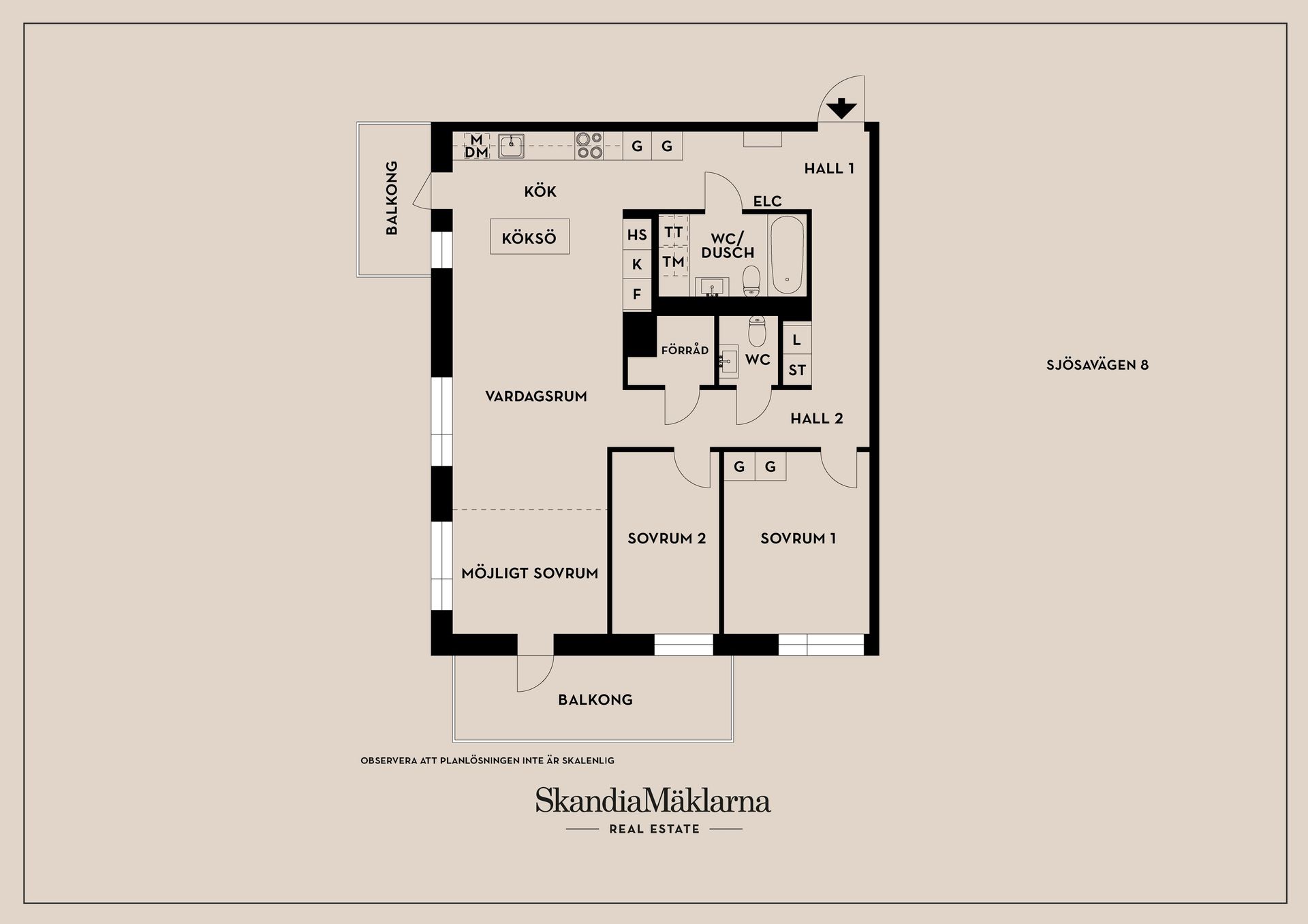 Bostadsrätt, Sjösavägen 8, Bandhagen, Stockholm